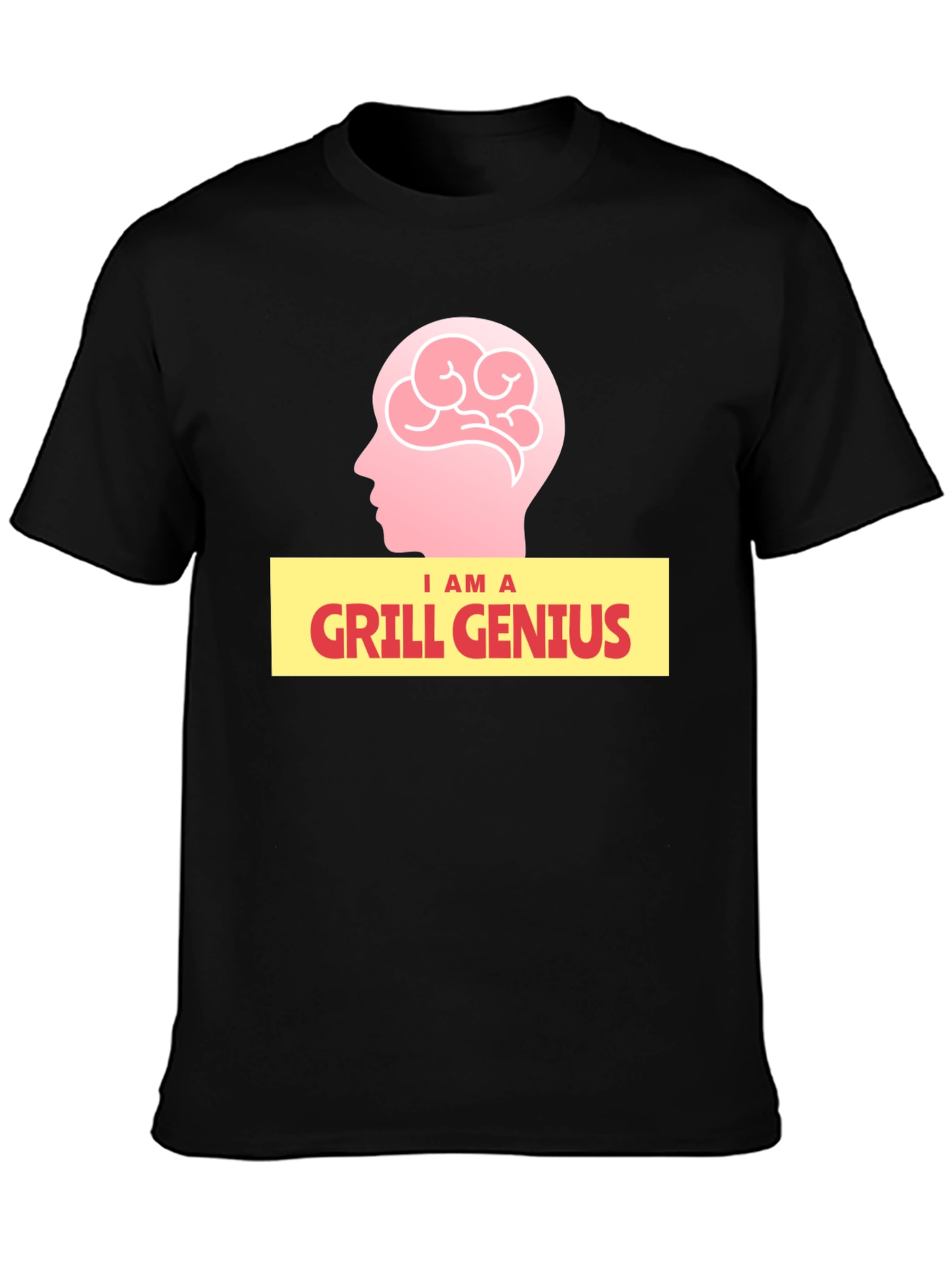Black Grill Genius Graphic T-Shirt - BBQ Master Apparel view 3