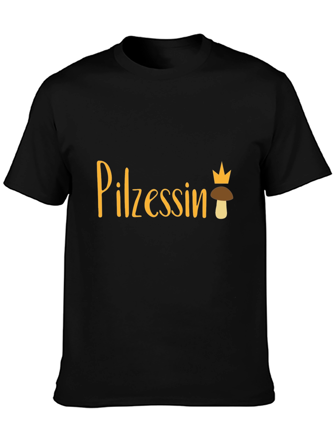 Black Pilzessin Mushroom Princess T-Shirt view 3