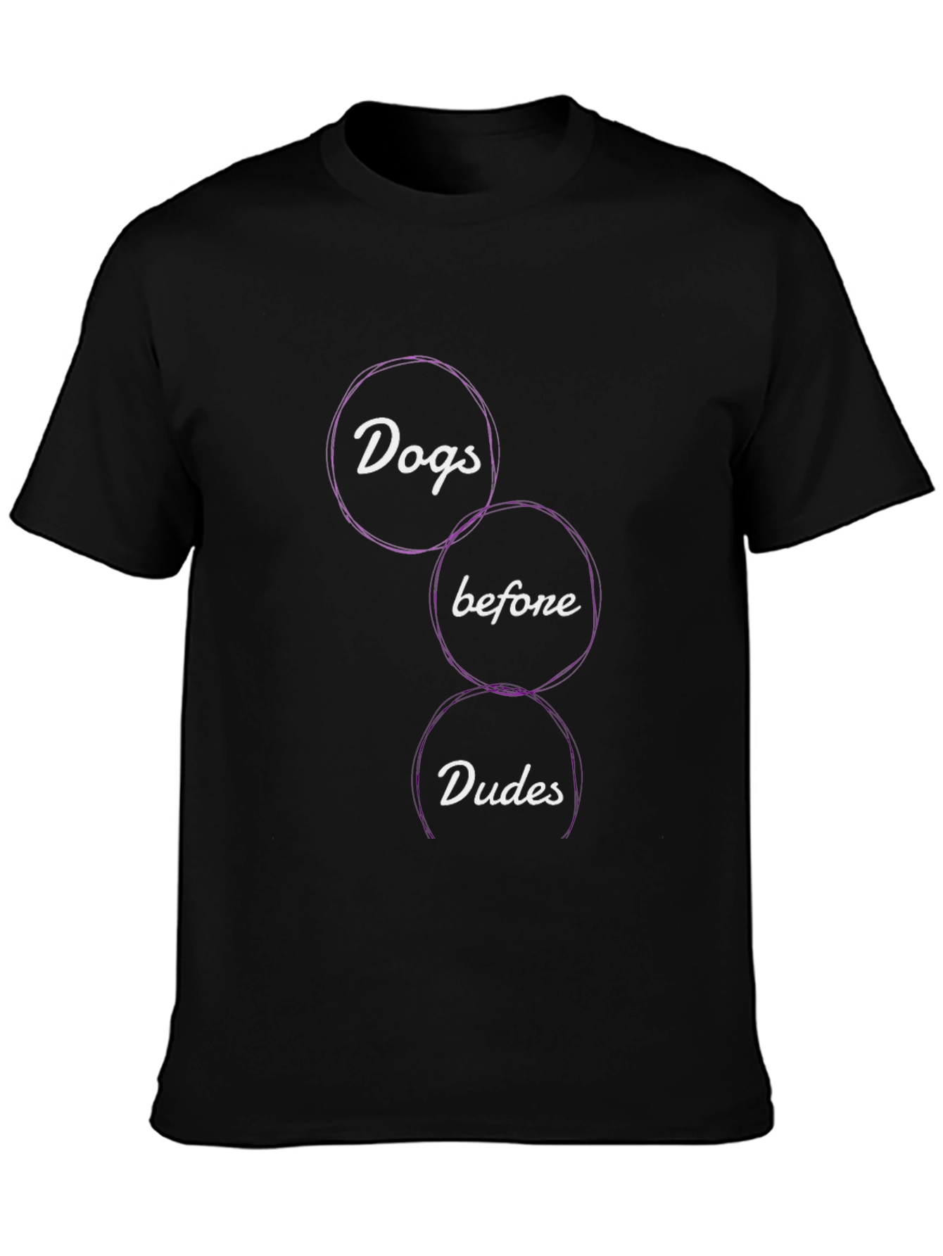 Black Dogs Before Dudes Graphic Tee view 3