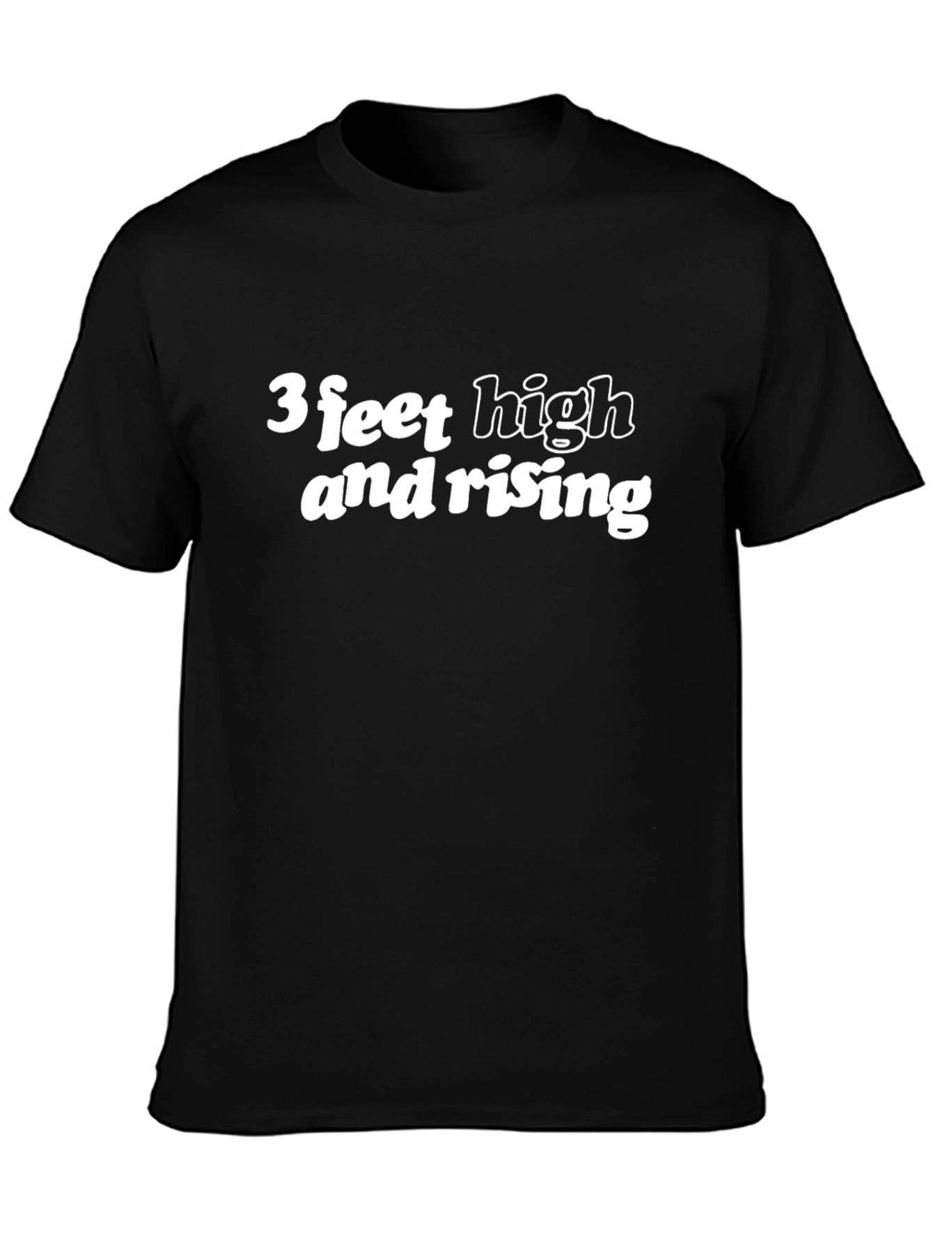 Black 3 Feet High and Rising Graphic Tee view 3