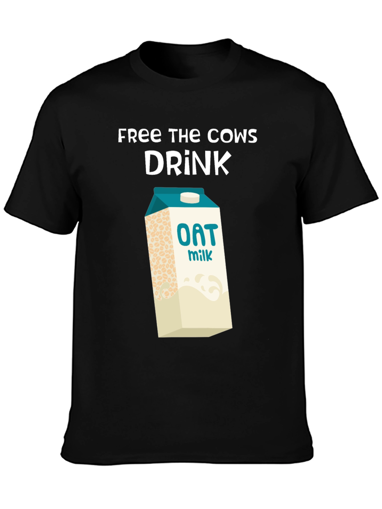 Free the Cows Drink Oat Milk T-Shirt - 3
