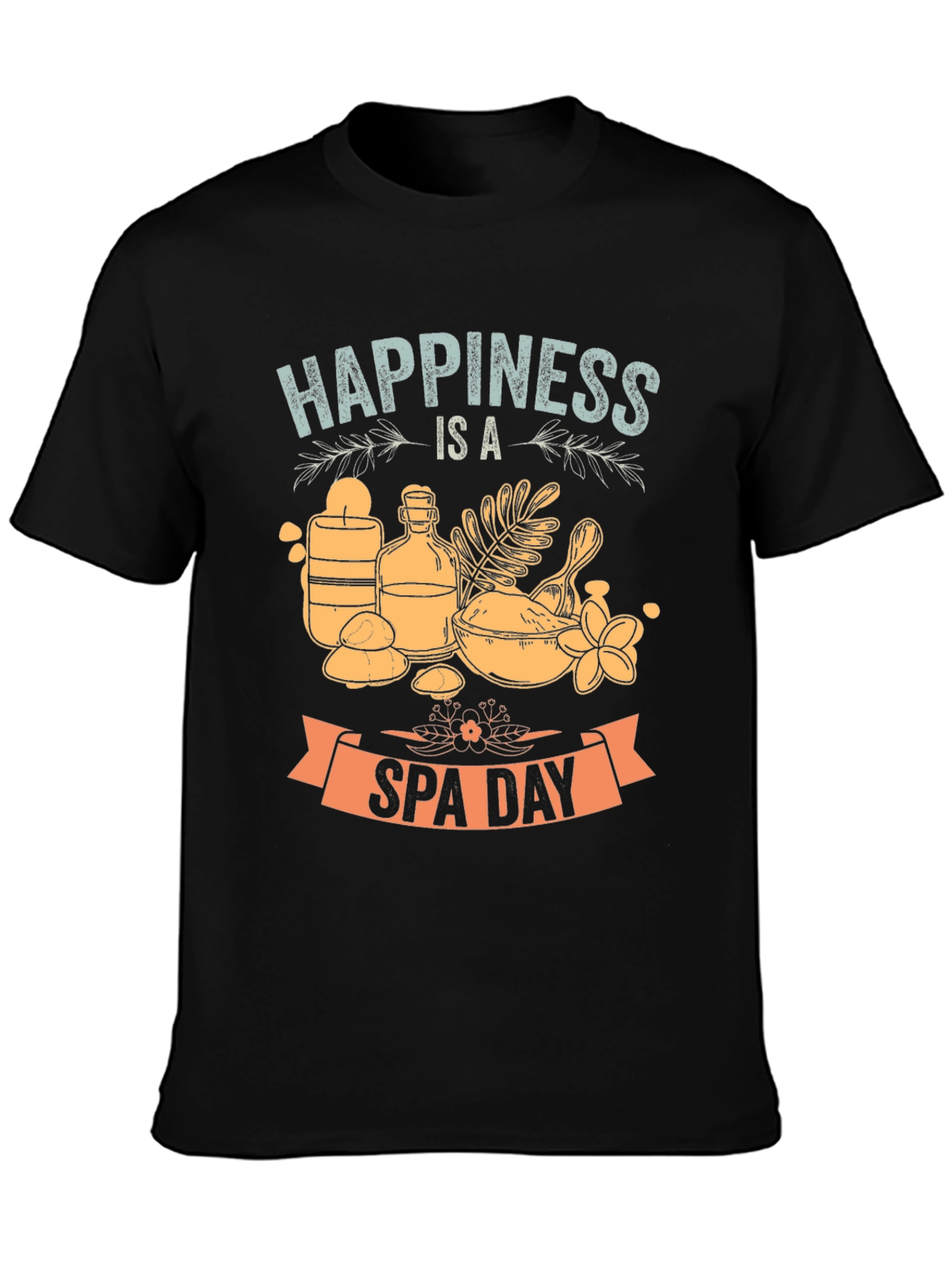 Black Happiness is a Spa Day Graphic T-Shirt view 3
