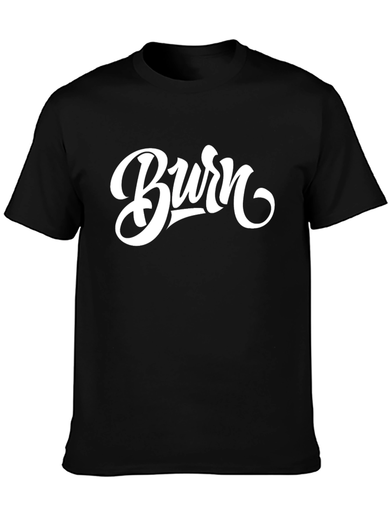 Black Burn Graphic Tee - Stylish Black T-Shirt view 3