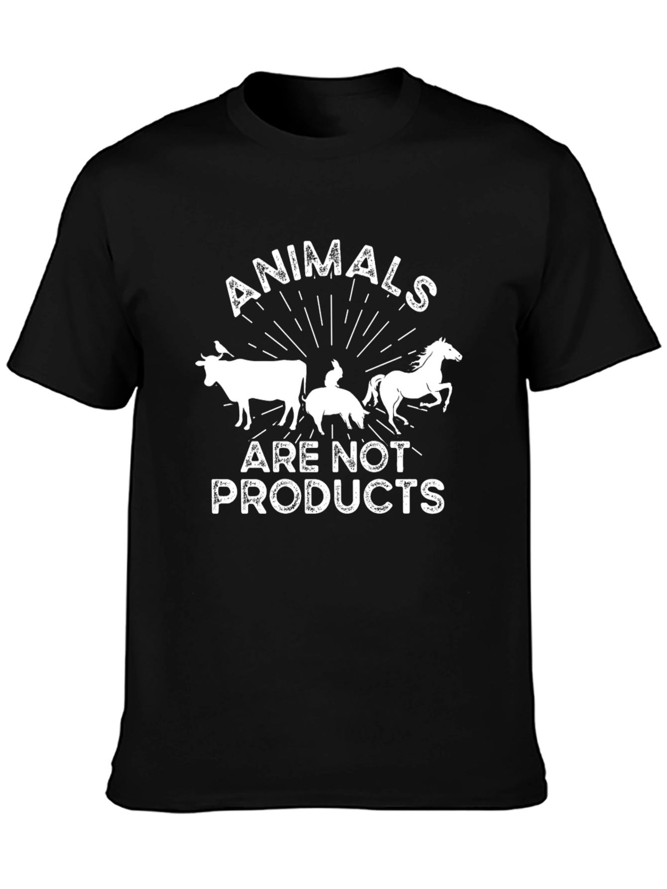 Black Animals Are Not Products Graphic Tee view 3
