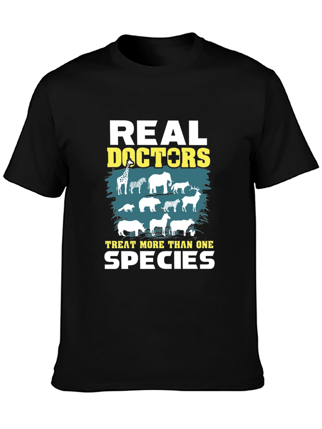 Veterinarian T-Shirt - Real Doctors Treat More Than One Species - 3