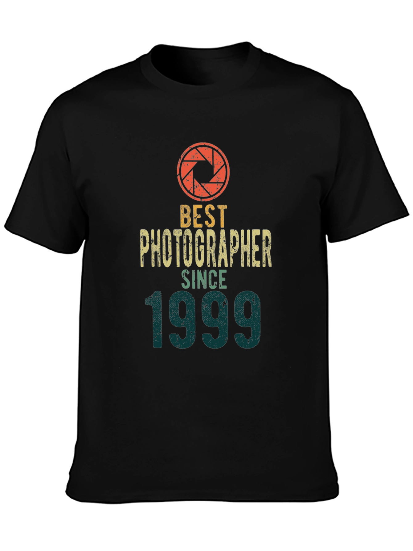 Black Best Photographer Since 1999 Graphic T-Shirt view 3