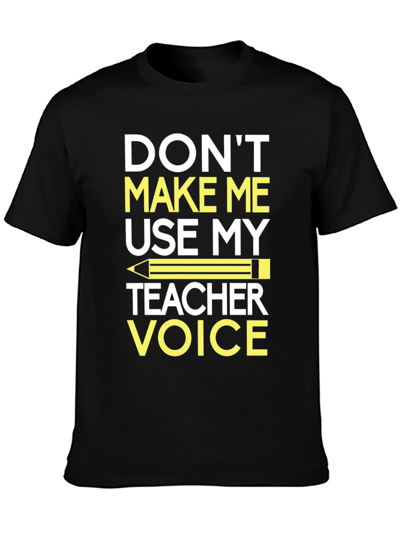 Black Teacher Voice T-Shirt - Funny Teacher Gift Idea view 3