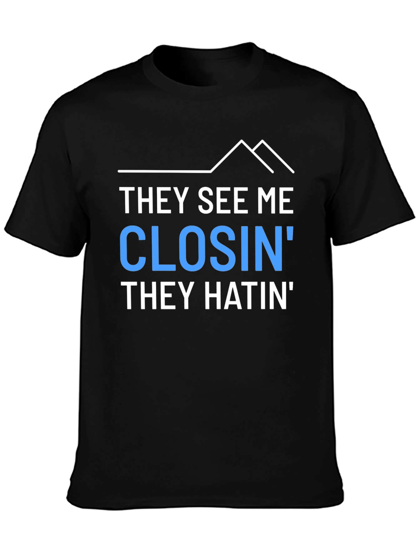 Black They See Me Closin' Graphic Tee view 3