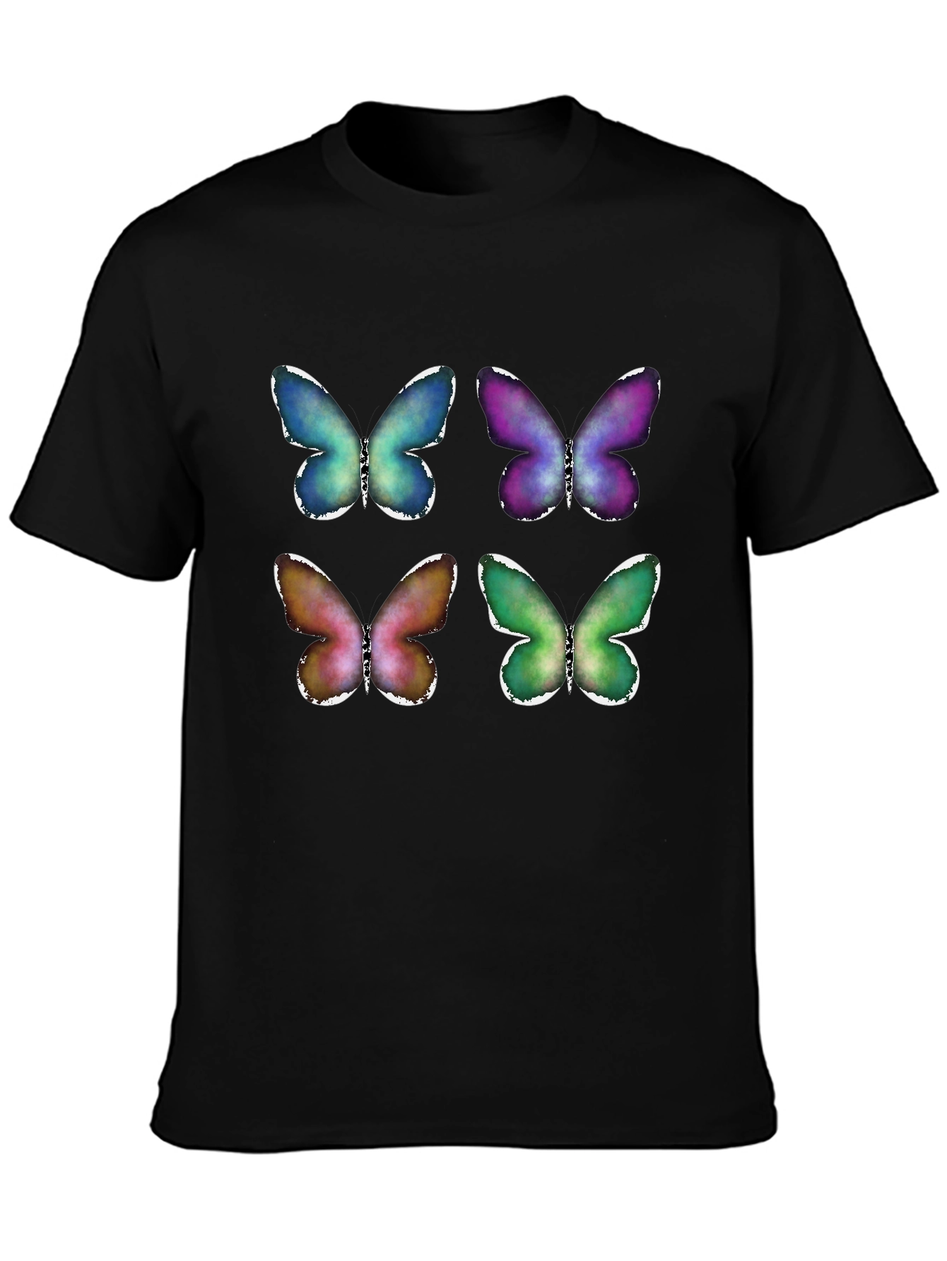 Black Butterfly T-Shirt: Colorful, Stylish, and Unique Design view 3