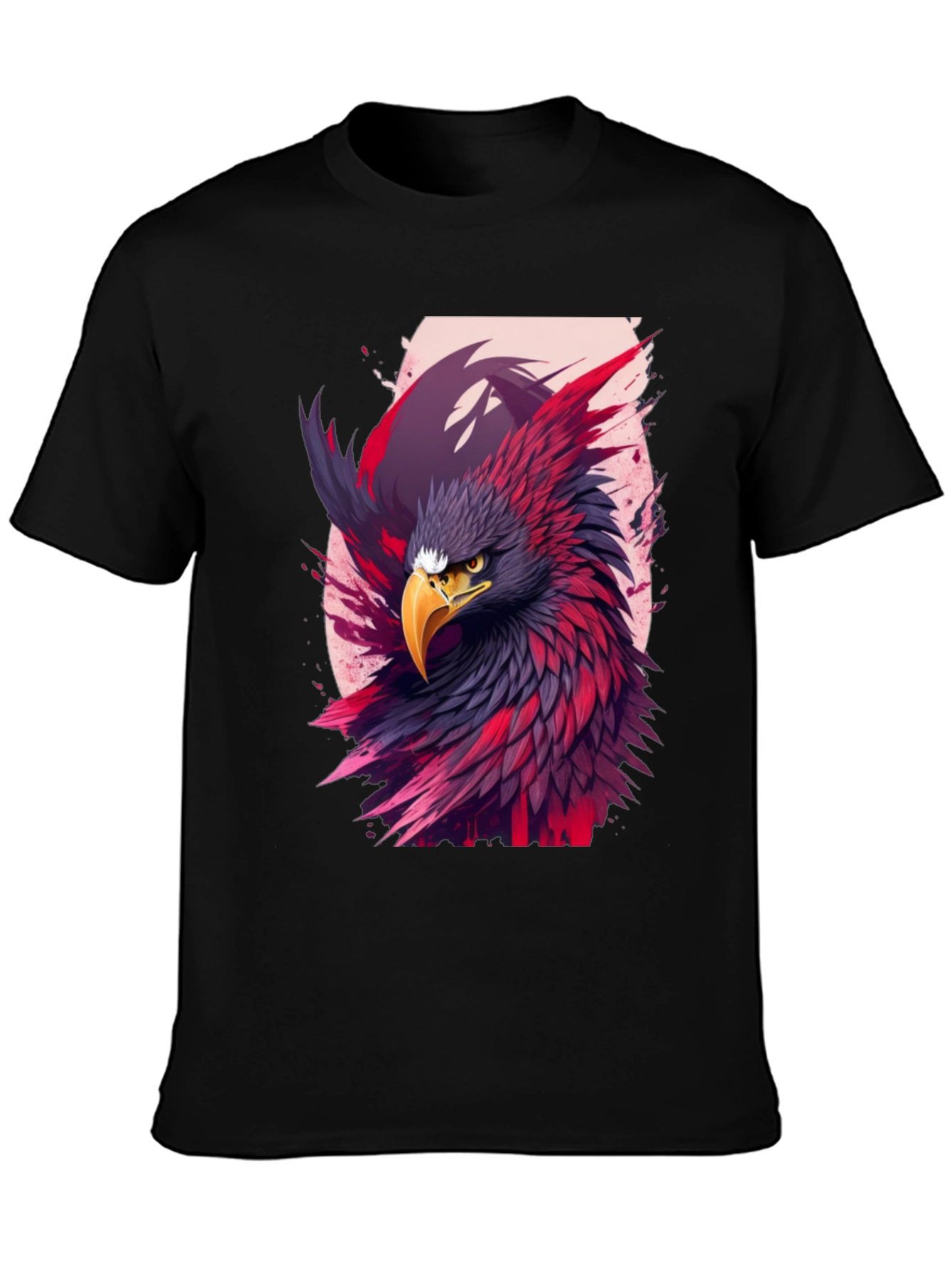 Black Eagle Graphic Black T-Shirt view 3