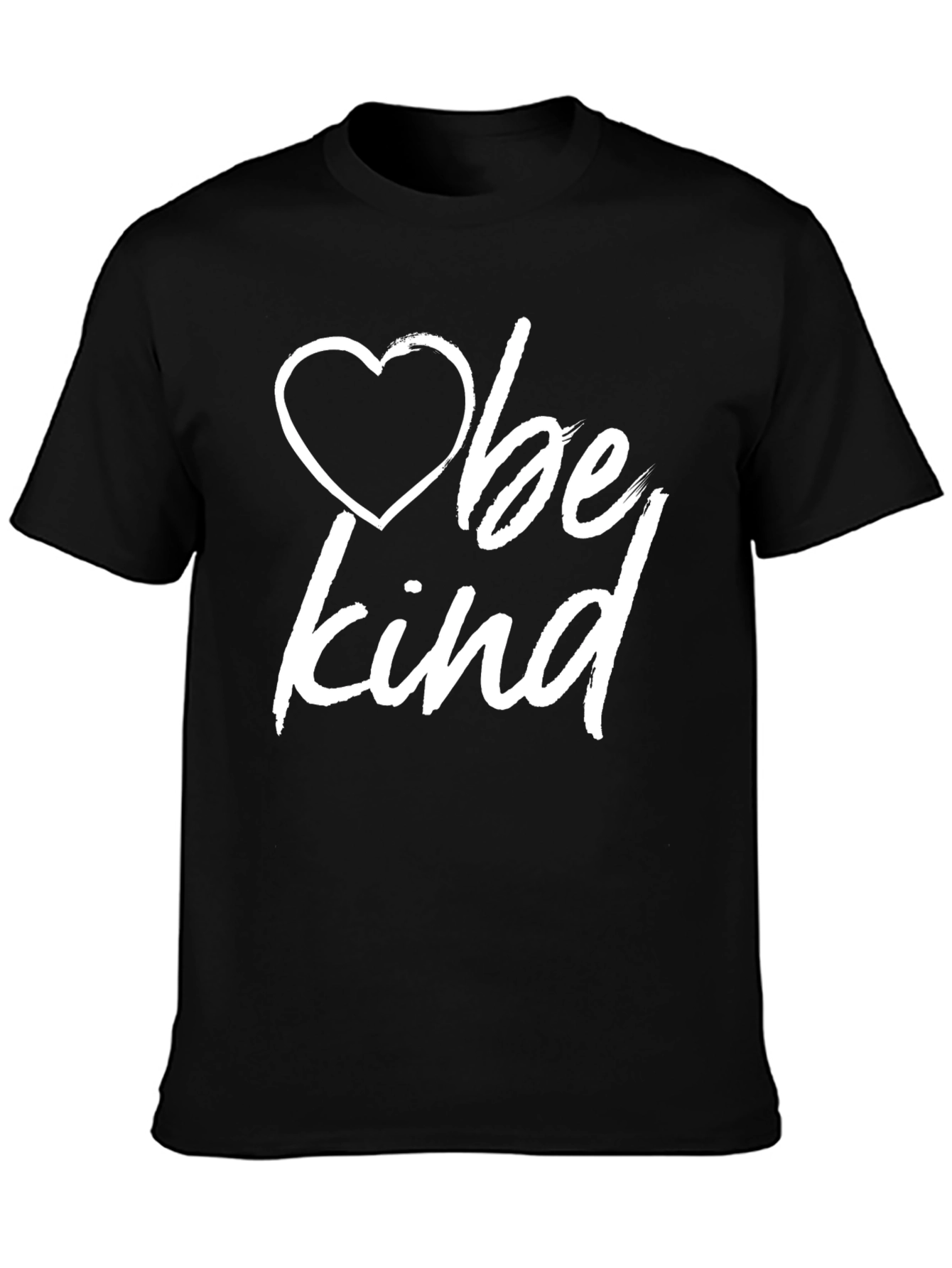 Black Be Kind Heart Graphic T-Shirt view 3
