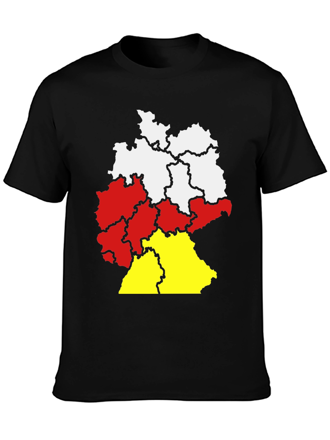 Germany Map Color Block T-Shirt - Deutschland Pride! - 3