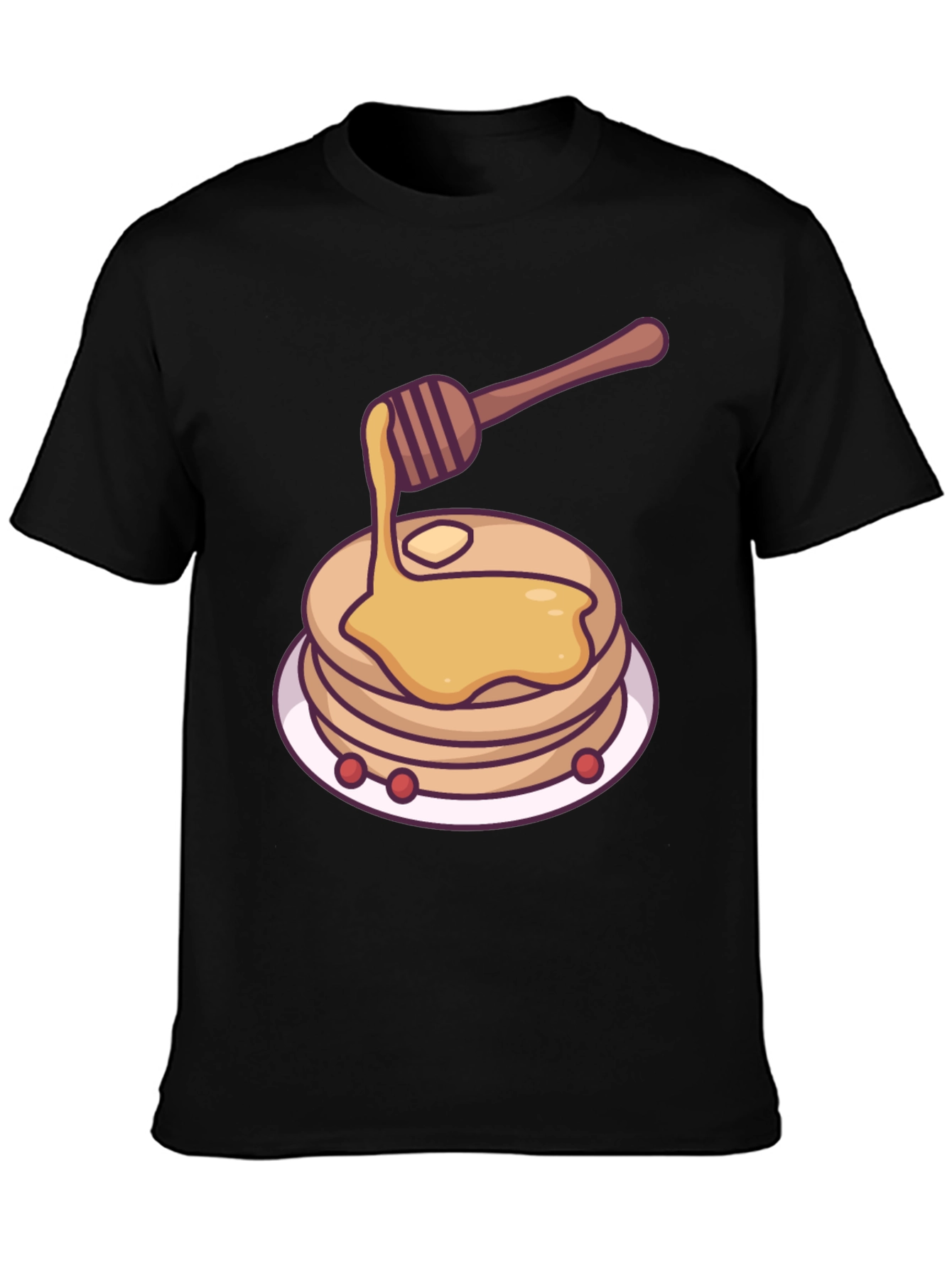 Black Pancake Graphic Tee - Delicious Style view 3