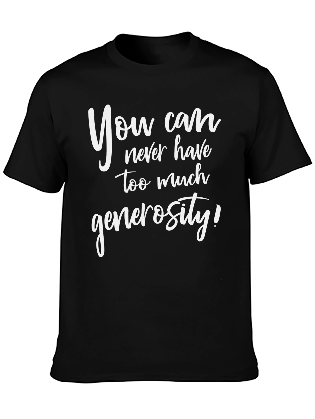Black Generosity Graphic Tee - Soft Cotton Blend view 3