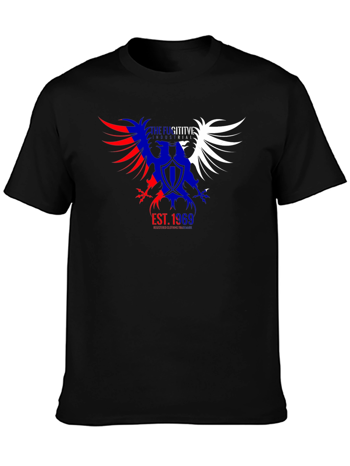 Black Eagle Graphic T-Shirt - Est. 1989 - Black view 3