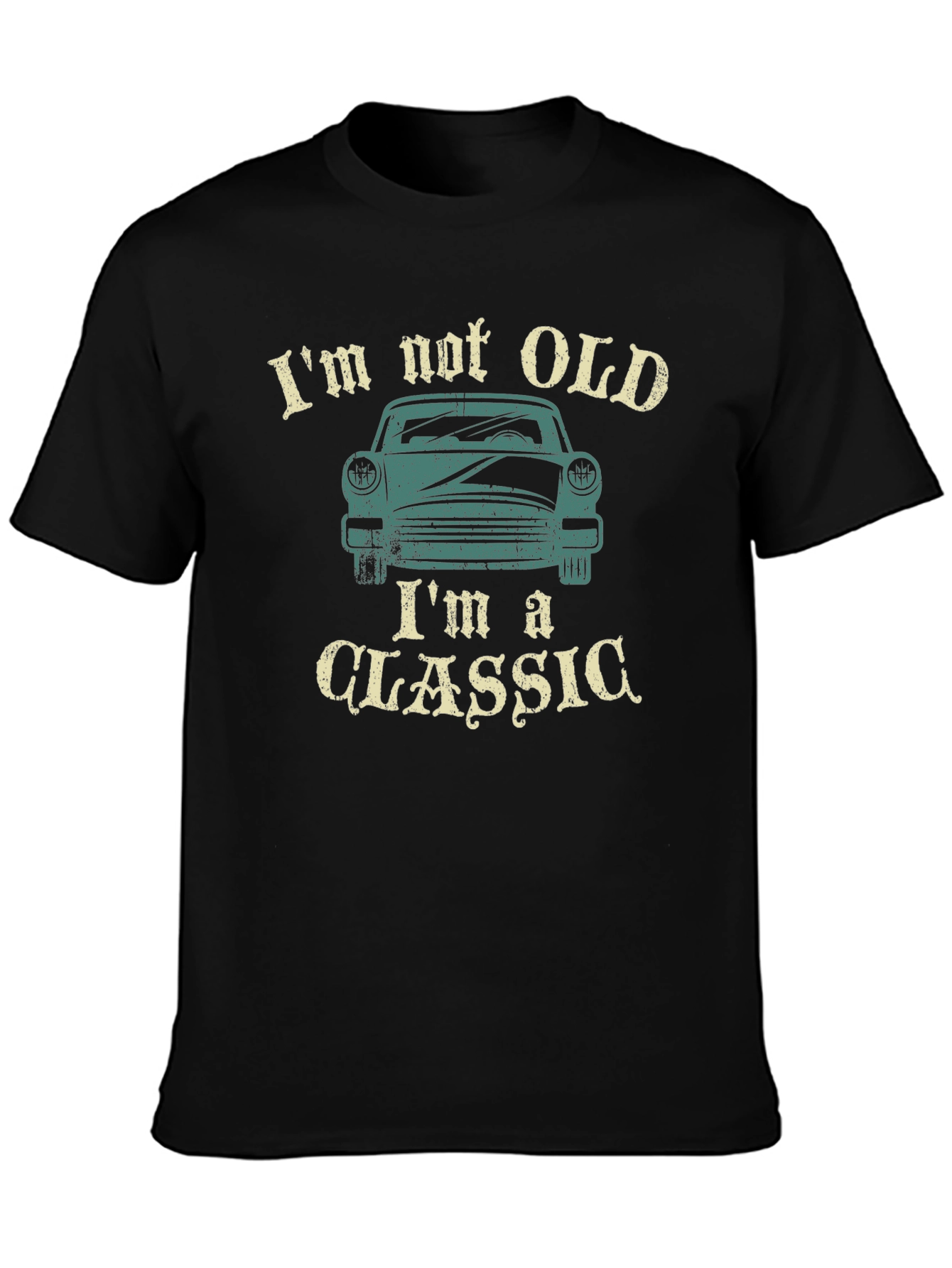 Black I'm Not Old I'm A Classic Car Graphic T-Shirt view 3