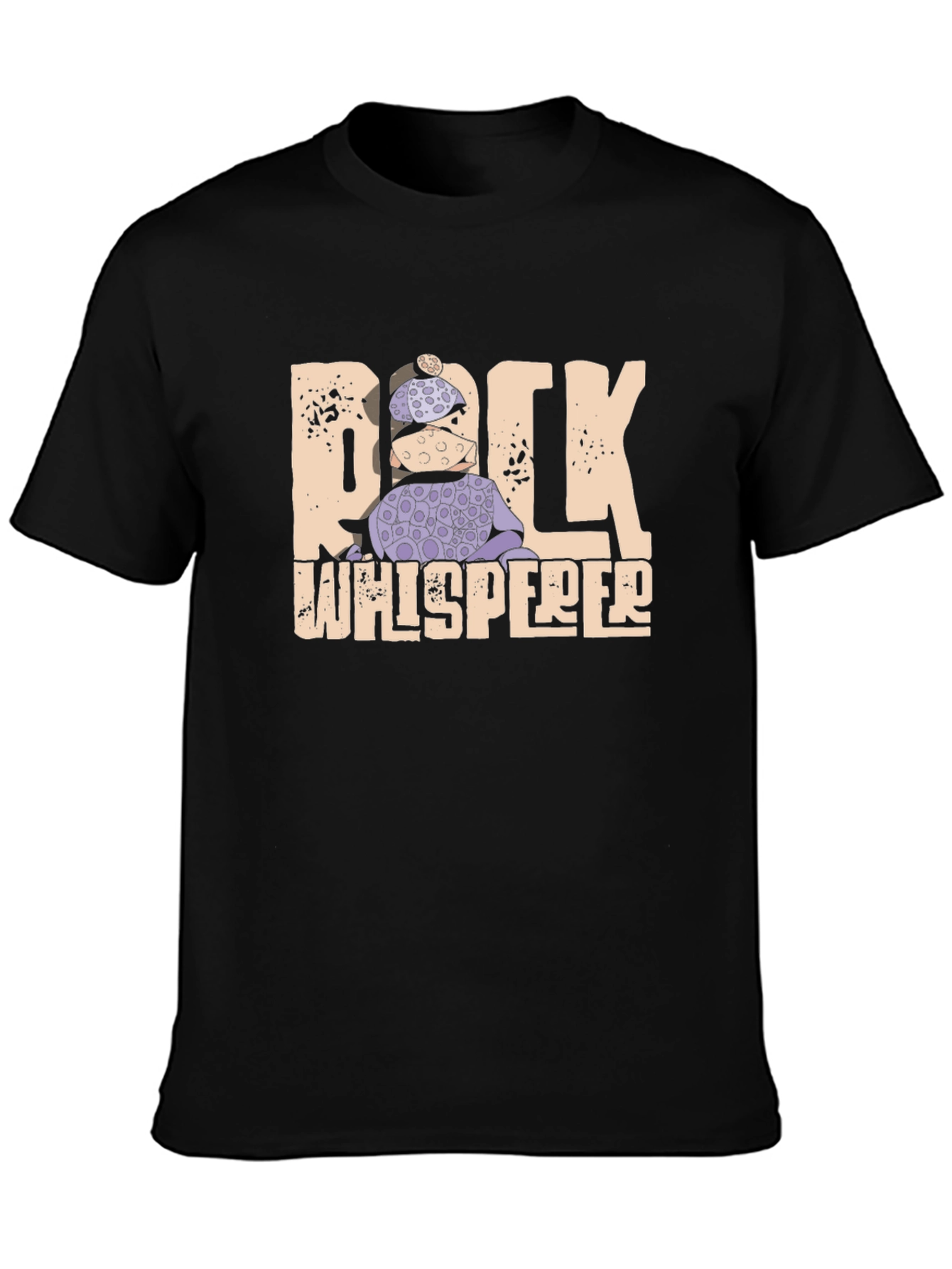 Black Rock Whisperer Graphic Tee - Unique Design view 3