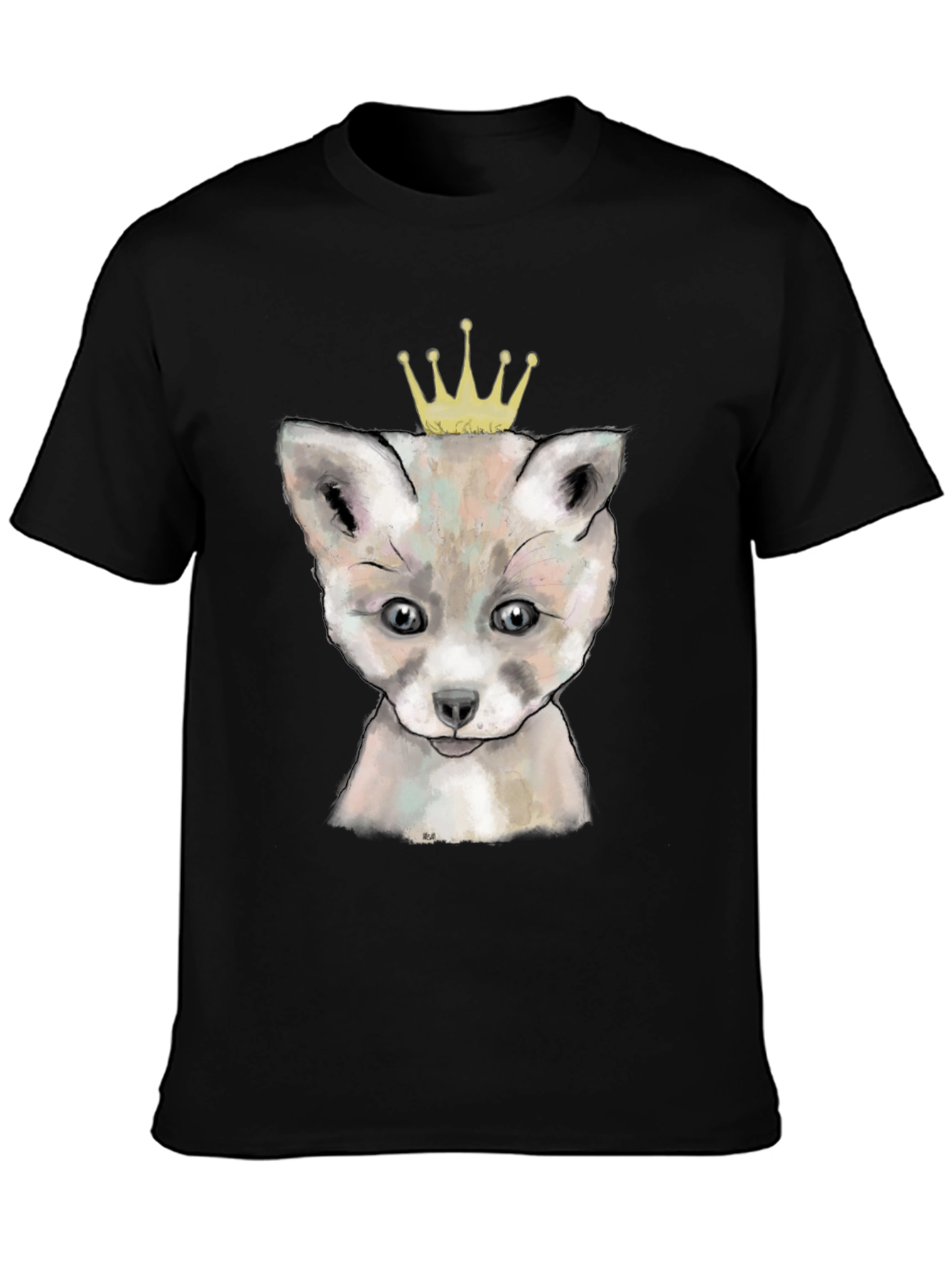Black Fox Prince T-Shirt - Black view 3