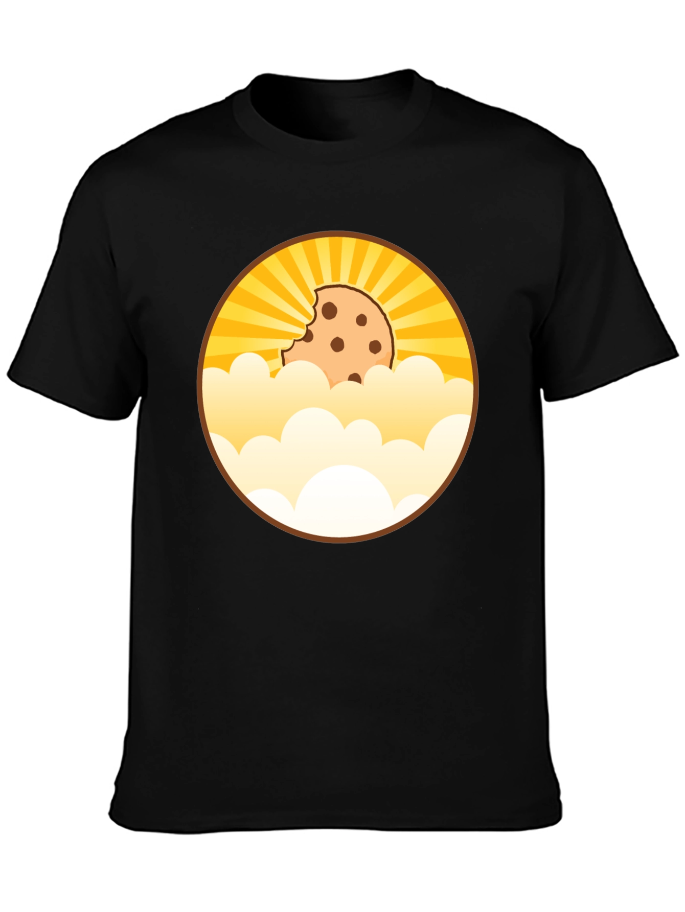 Black Cookie Cloud T-Shirt - Bite Out Of The Sky view 3