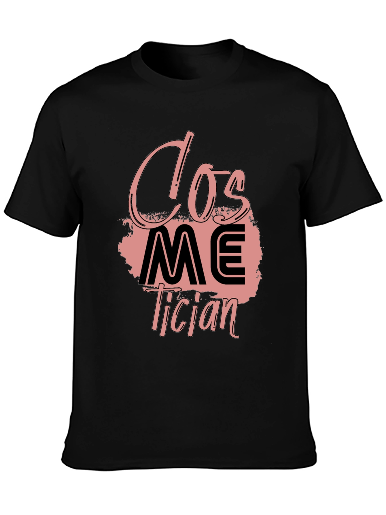 Black Cosmetician T-Shirt - Stylish Graphic Tee for Beauty Pros view 3