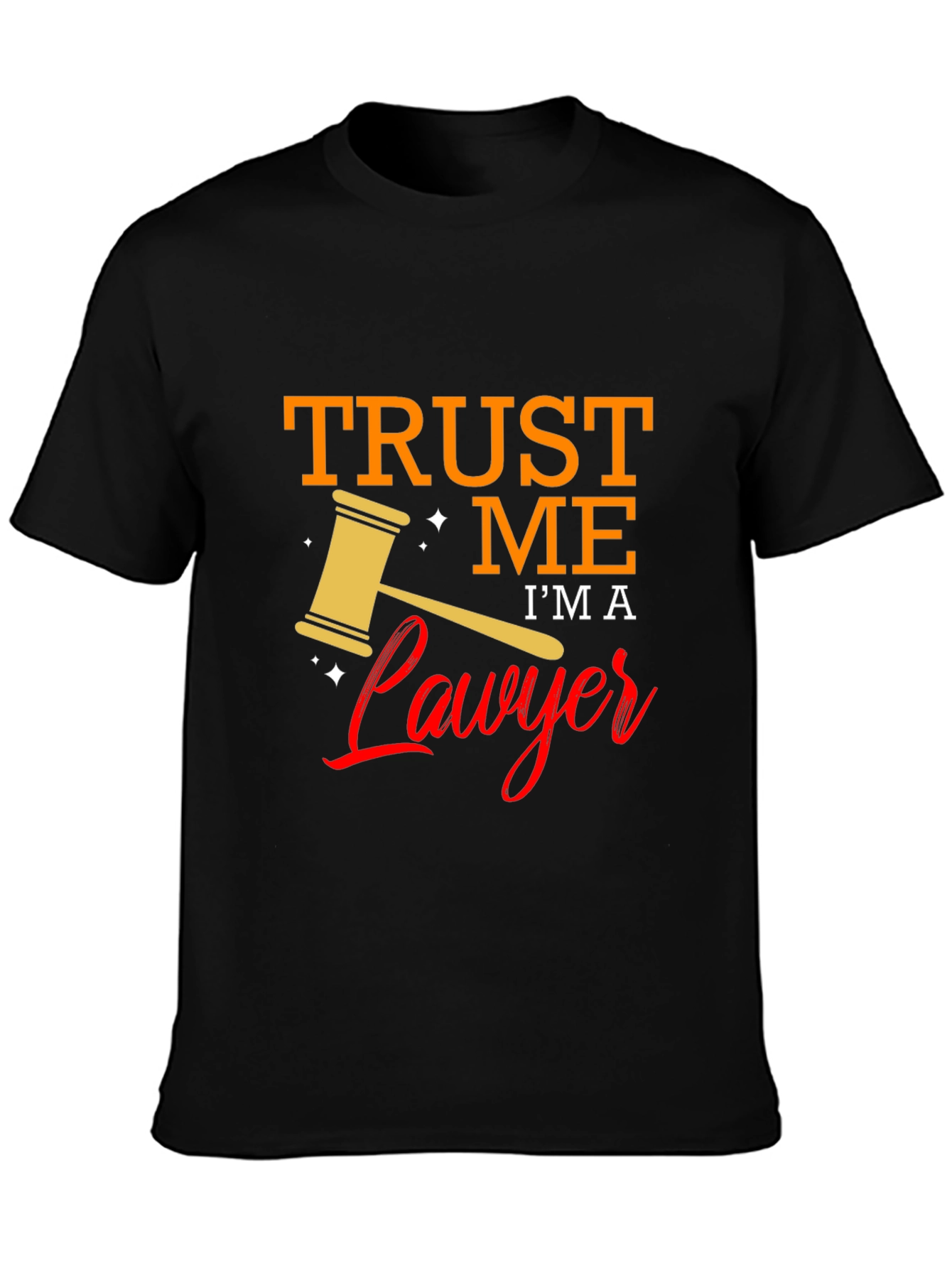 Black Trust Me I'm A Lawyer T-Shirt view 3