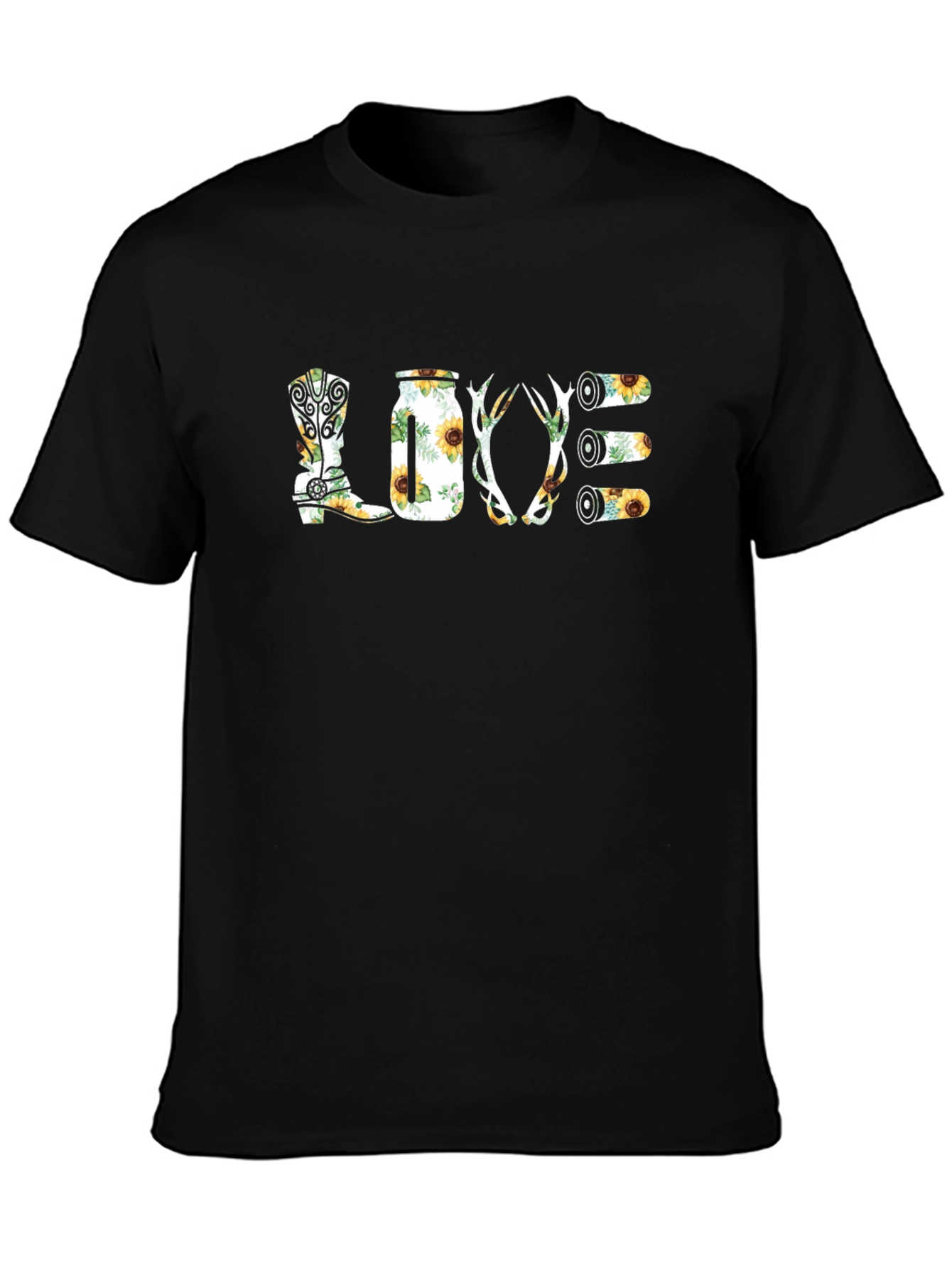 Black Country LOVE Black T-Shirt view 3
