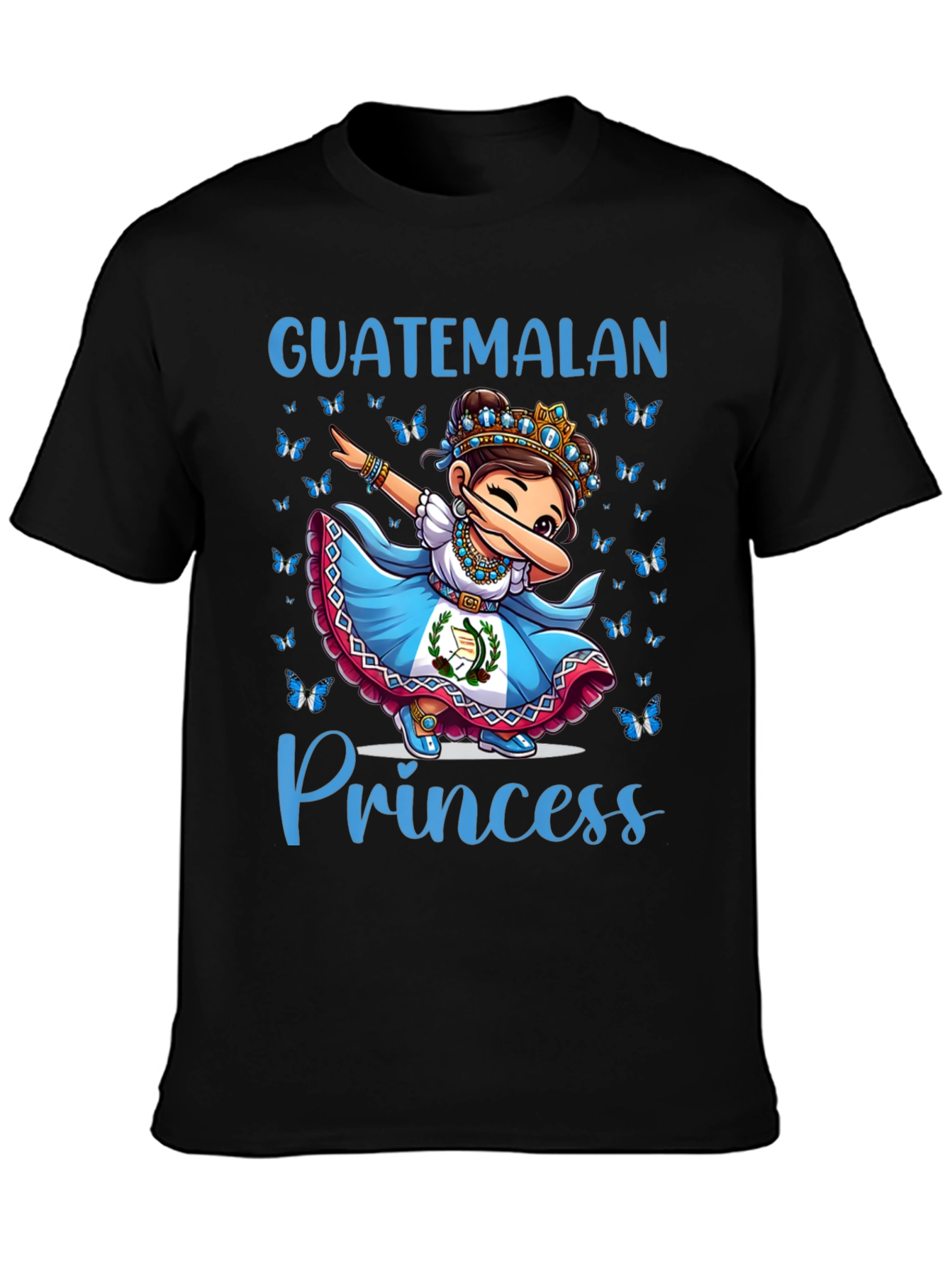 Black Guatemalan Princess T-Shirt view 3