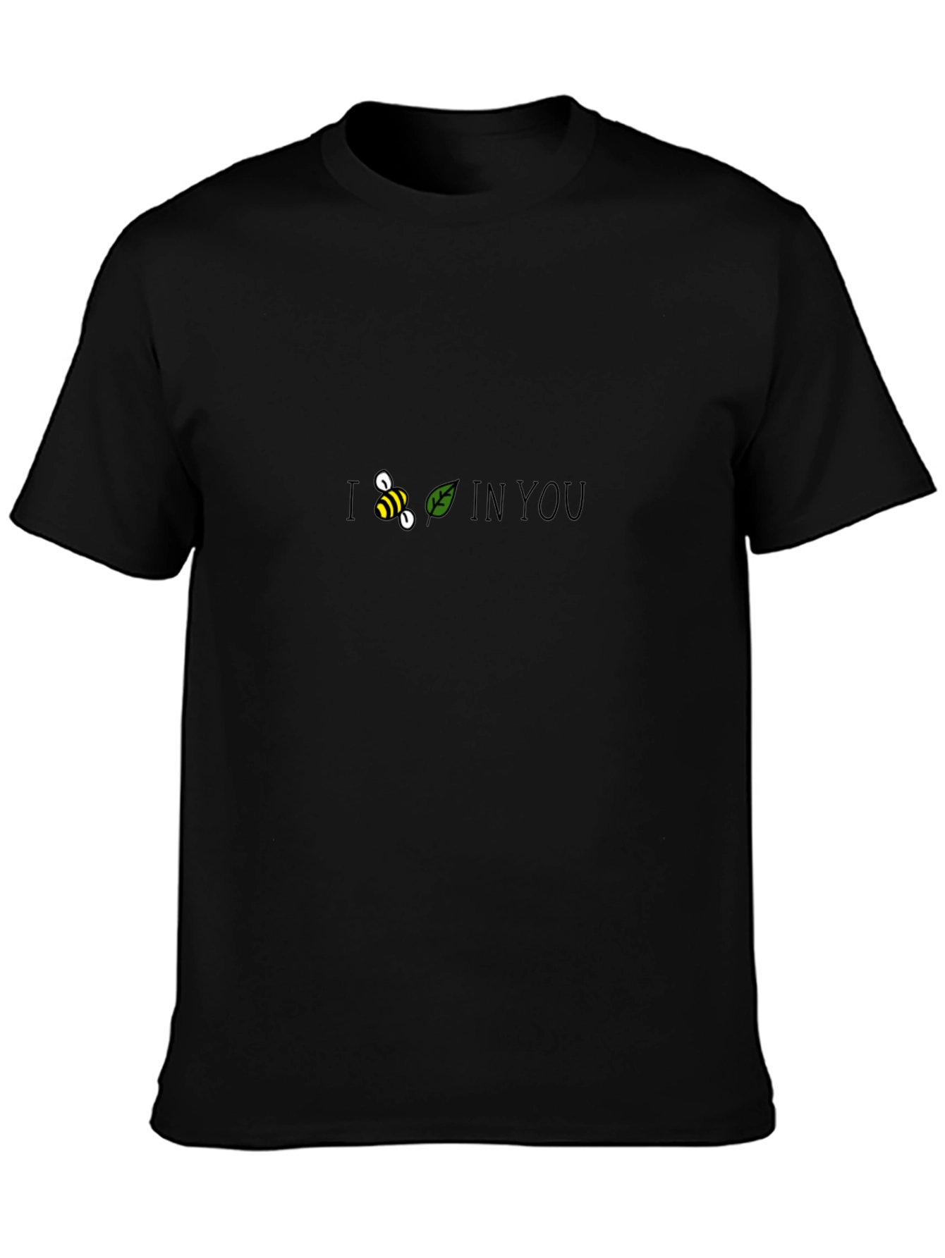 Black I Bee-leaf in You Graphic T-Shirt view 3