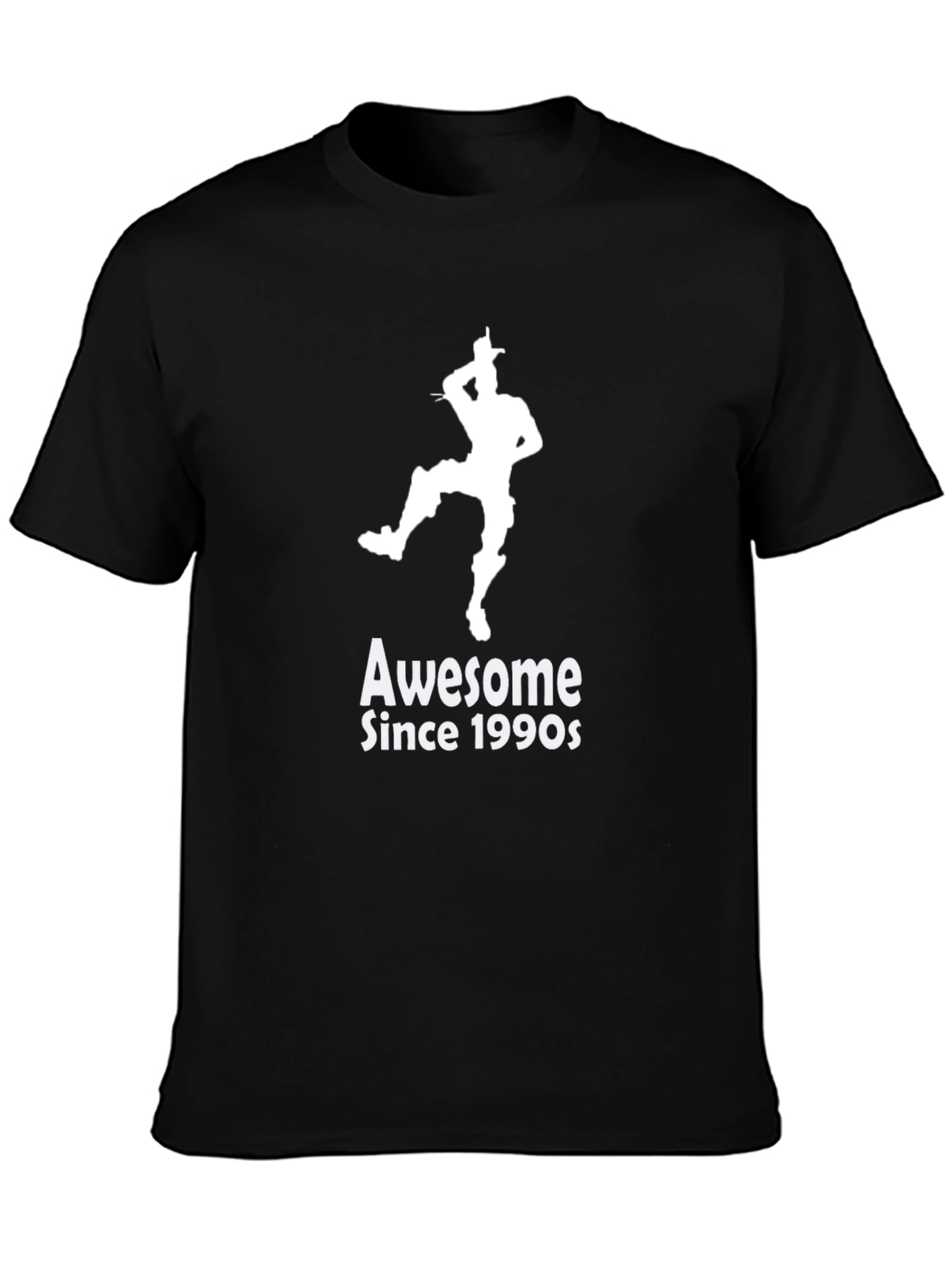 Black Awesome Since 1990s Graphic T-Shirt view 3