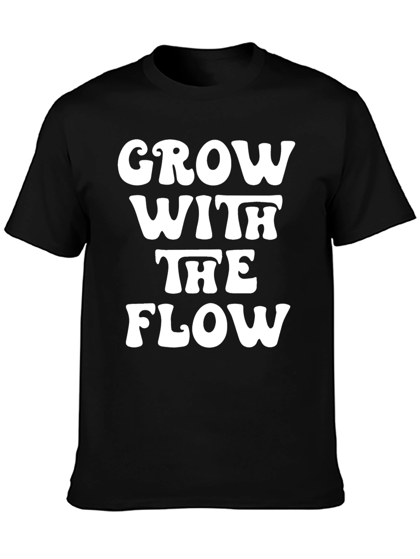Black Grow With The Flow Graphic Tee - Black view 3
