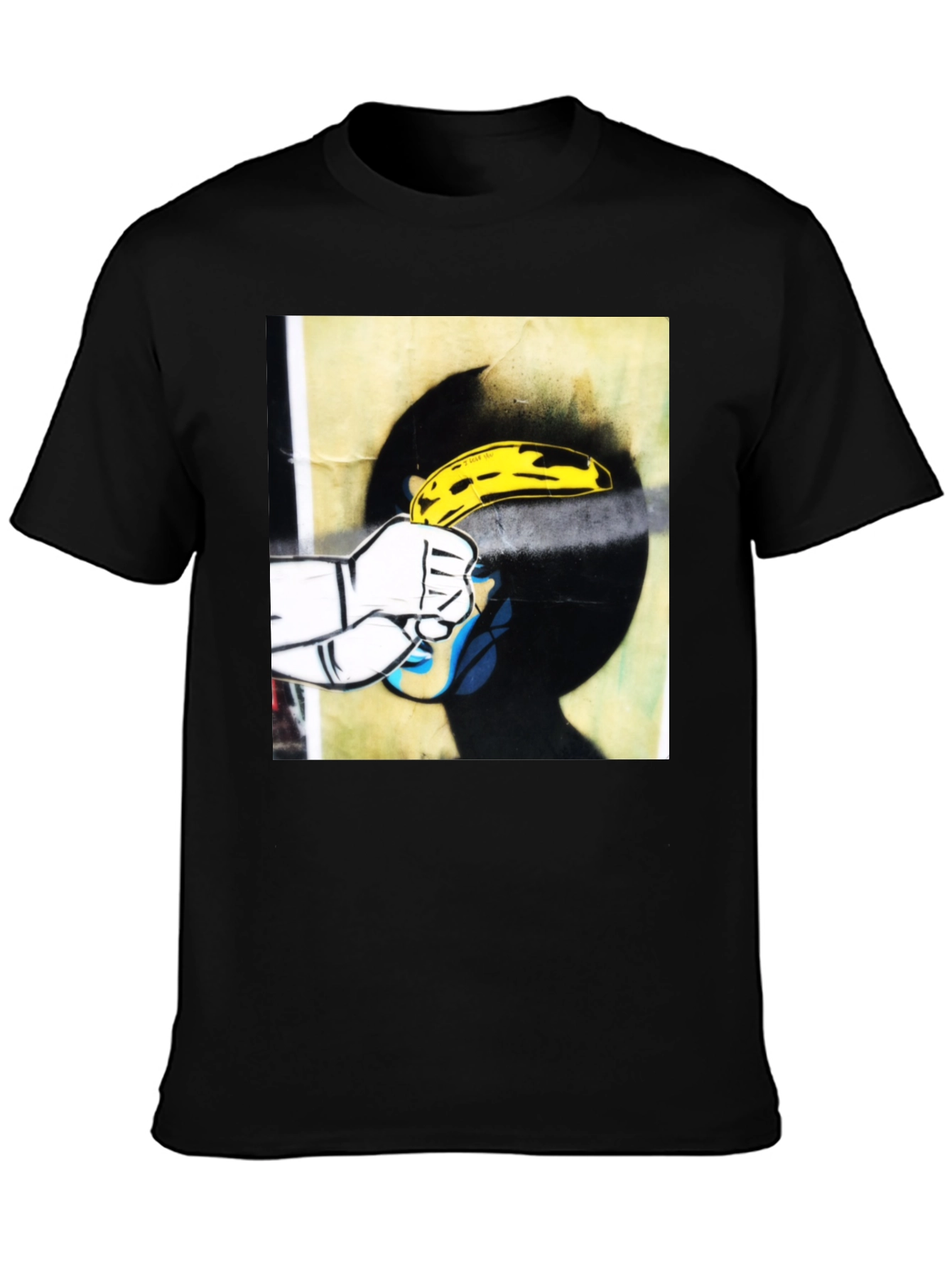 Black Banana Gun T-Shirt - Pop Art Graphic Tee view 3