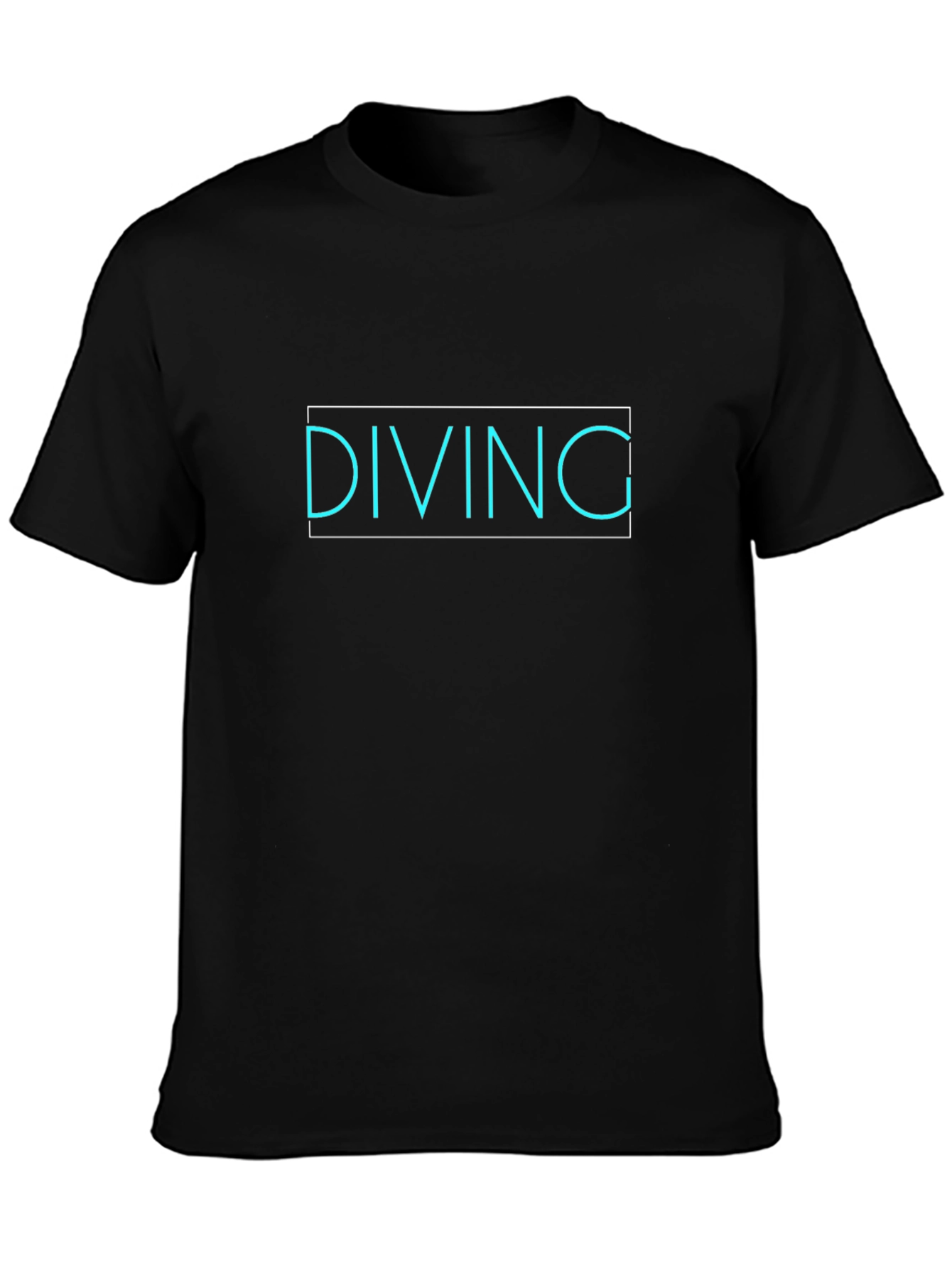 Black Diving Graphic T-Shirt - Premium Cotton view 3