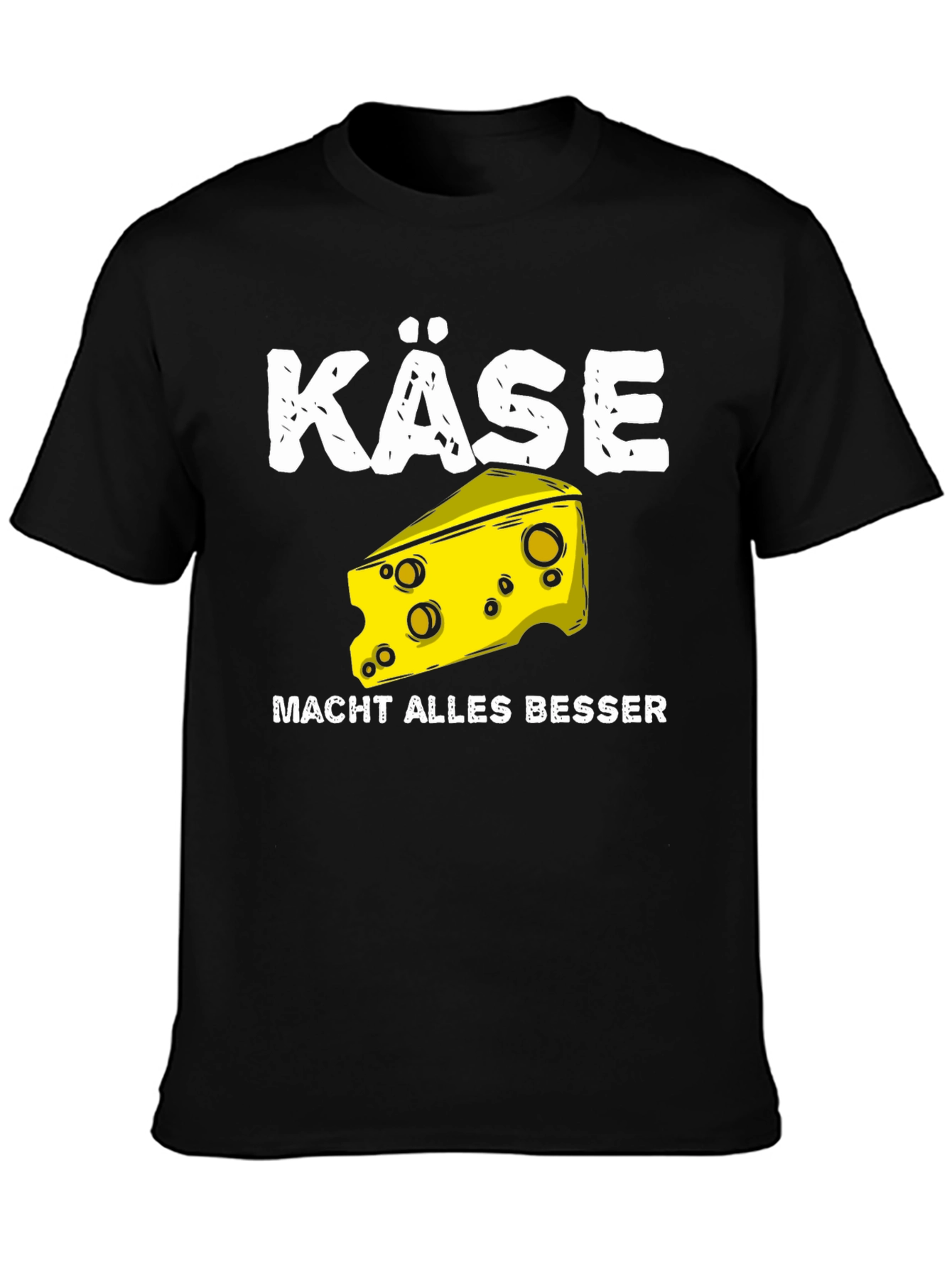 Black Käse Makes Everything Better T-Shirt view 3