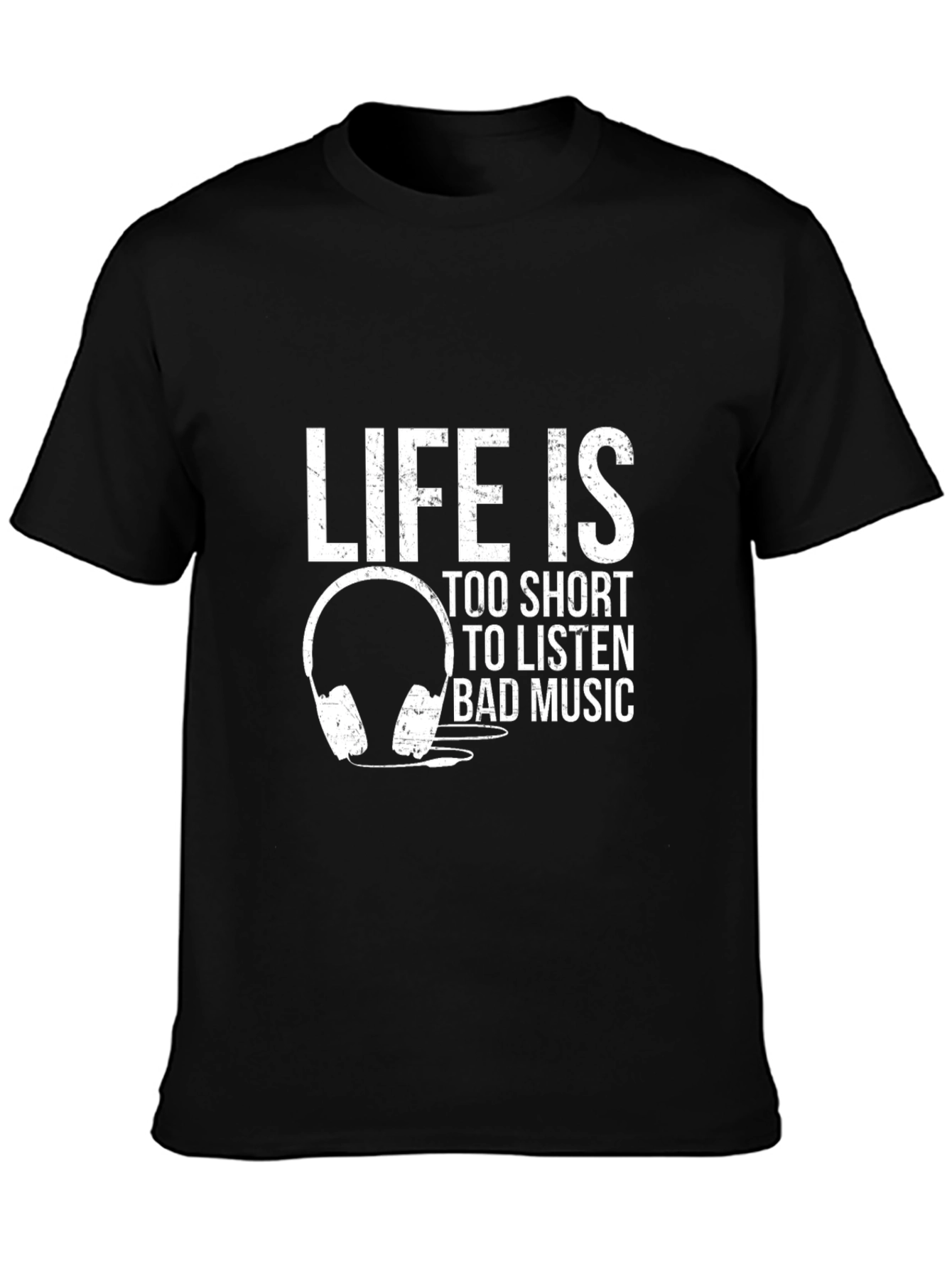 Black Life is Too Short Music T-Shirt view 3