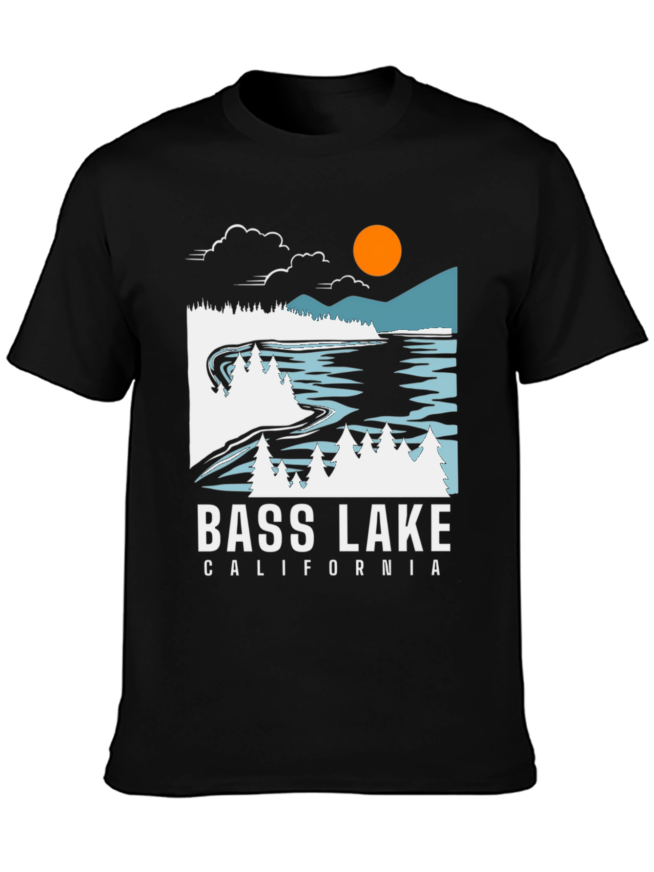Black Bass Lake California Graphic Tee view 3