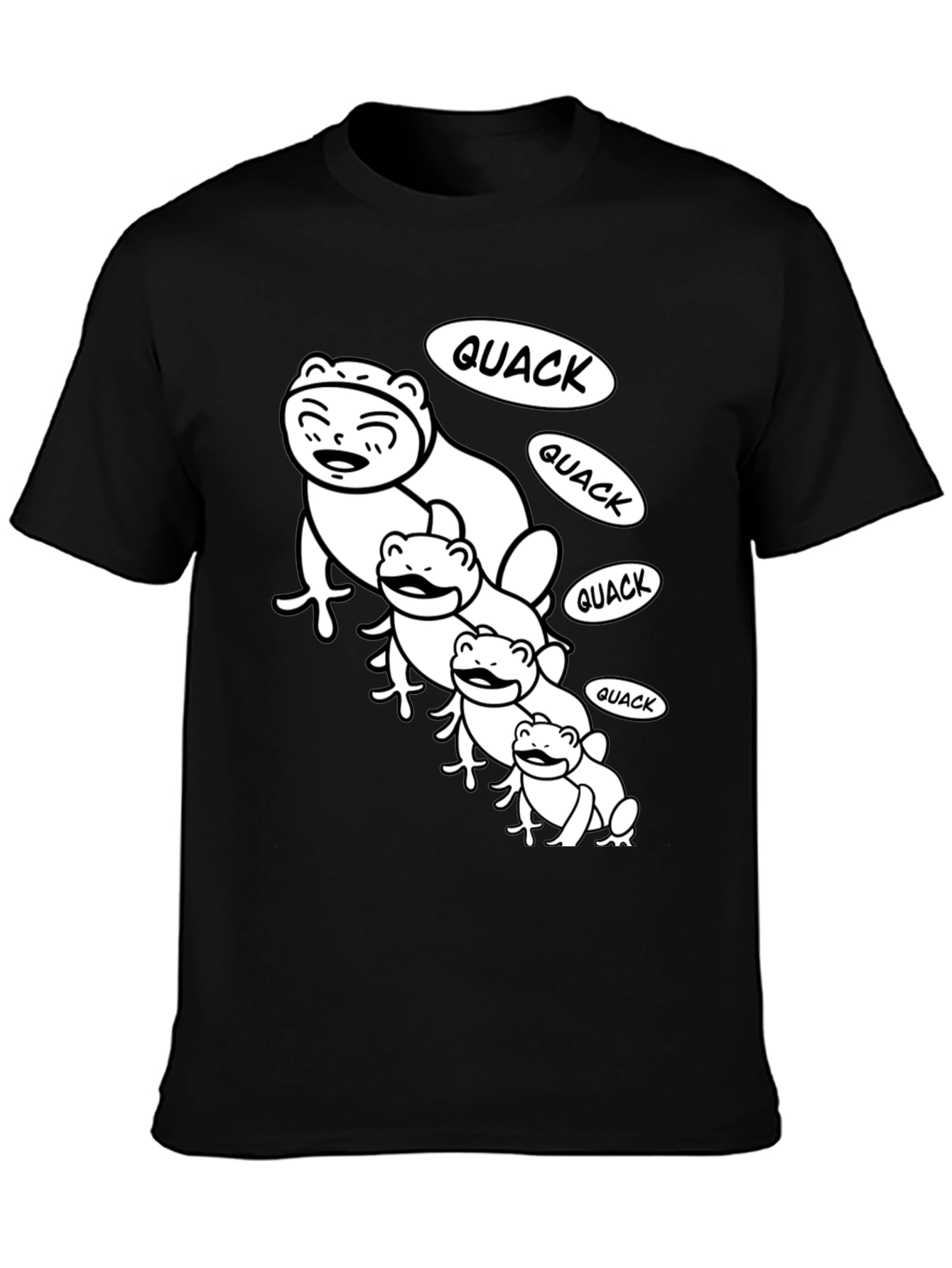 Black Quack Family Black T-Shirt view 3