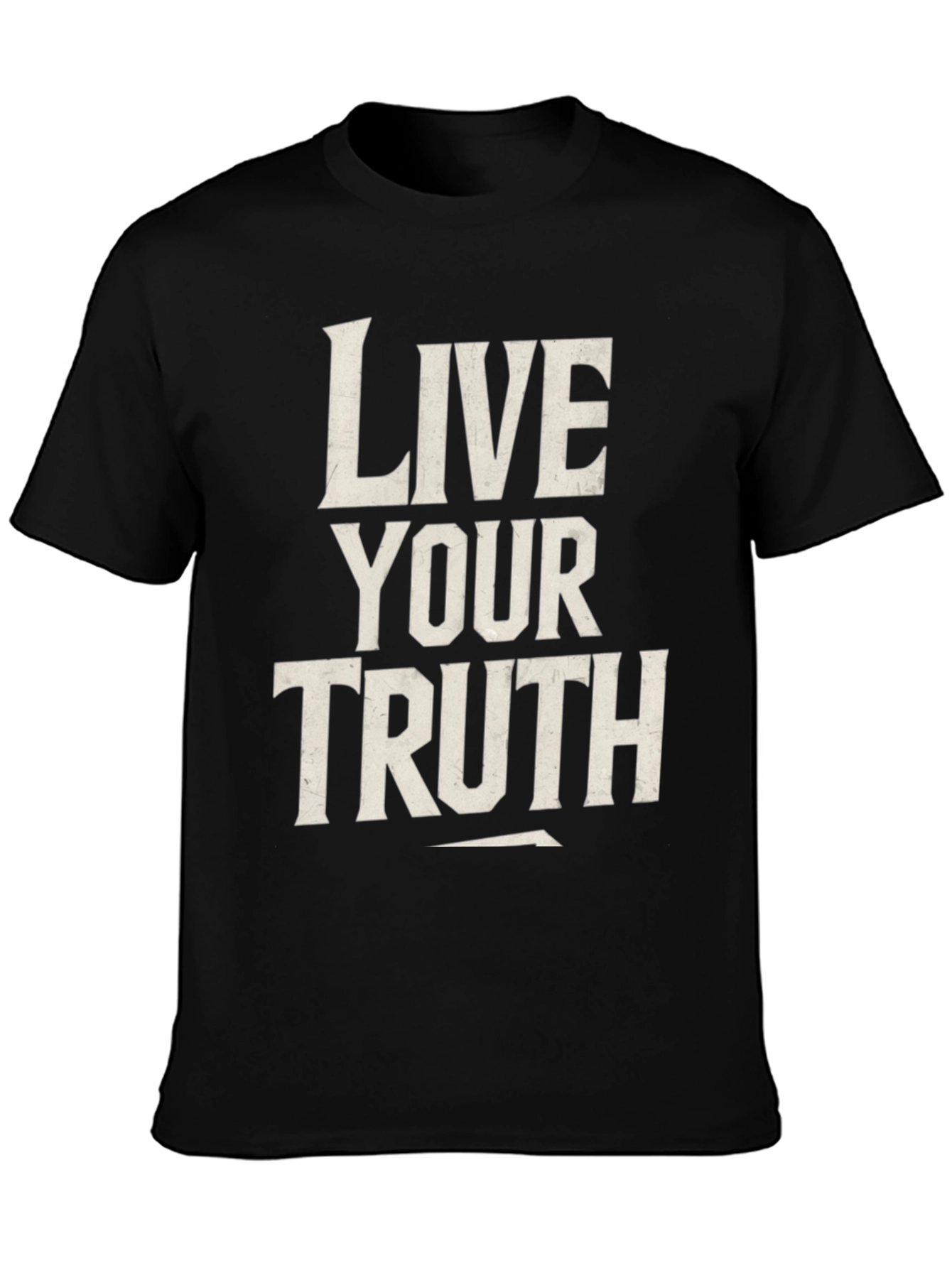 Black Live Your Truth Graphic Tee - Black Unisex T-Shirt view 3
