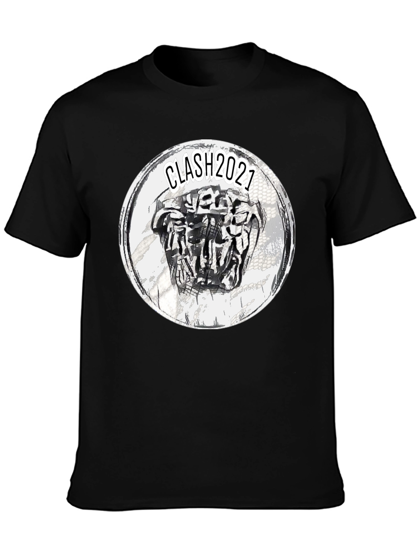 Black Clash 2021 Graphic Print T-Shirt view 3