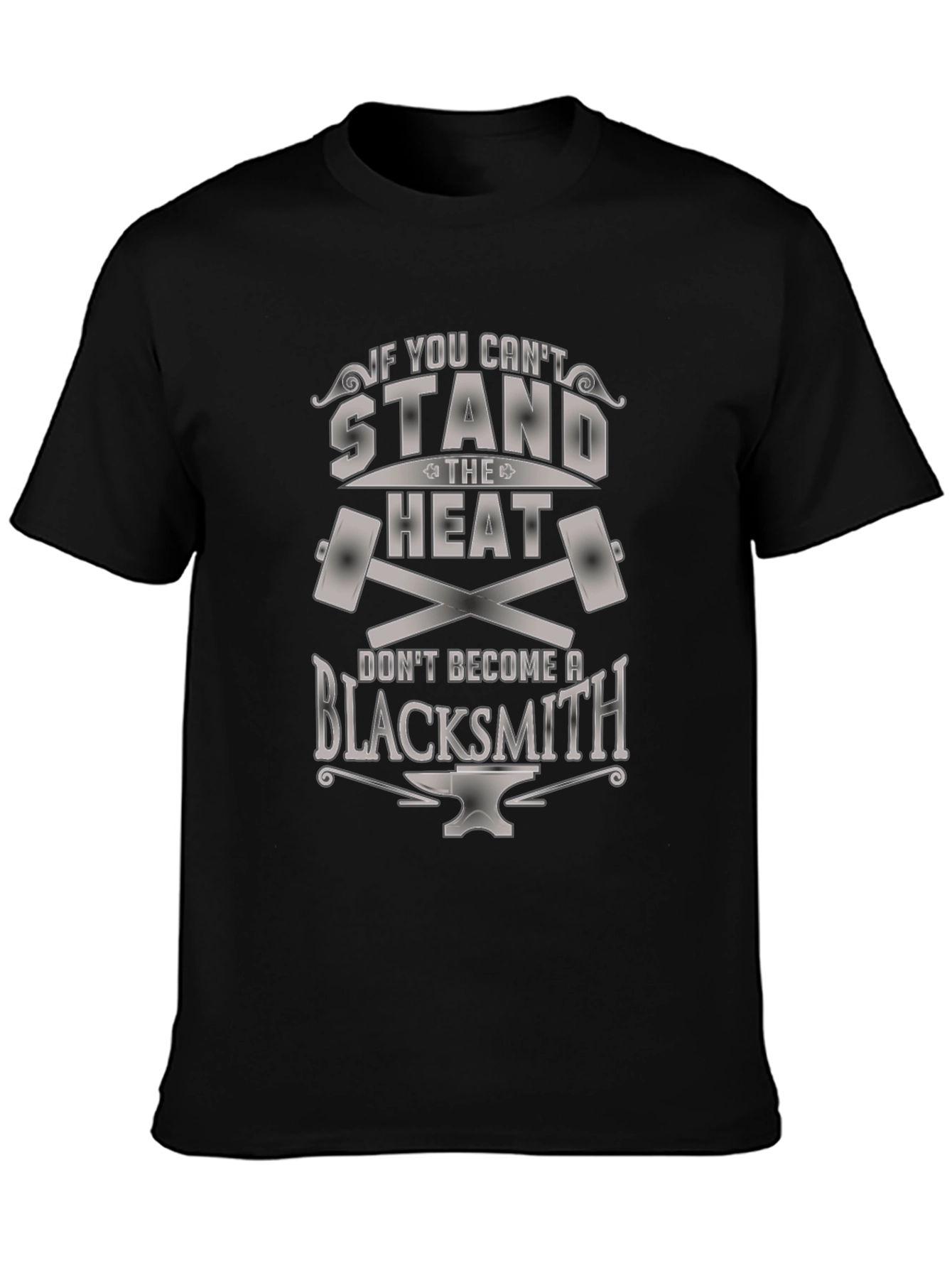 Black Blacksmith T-Shirt - Stand The Heat view 3
