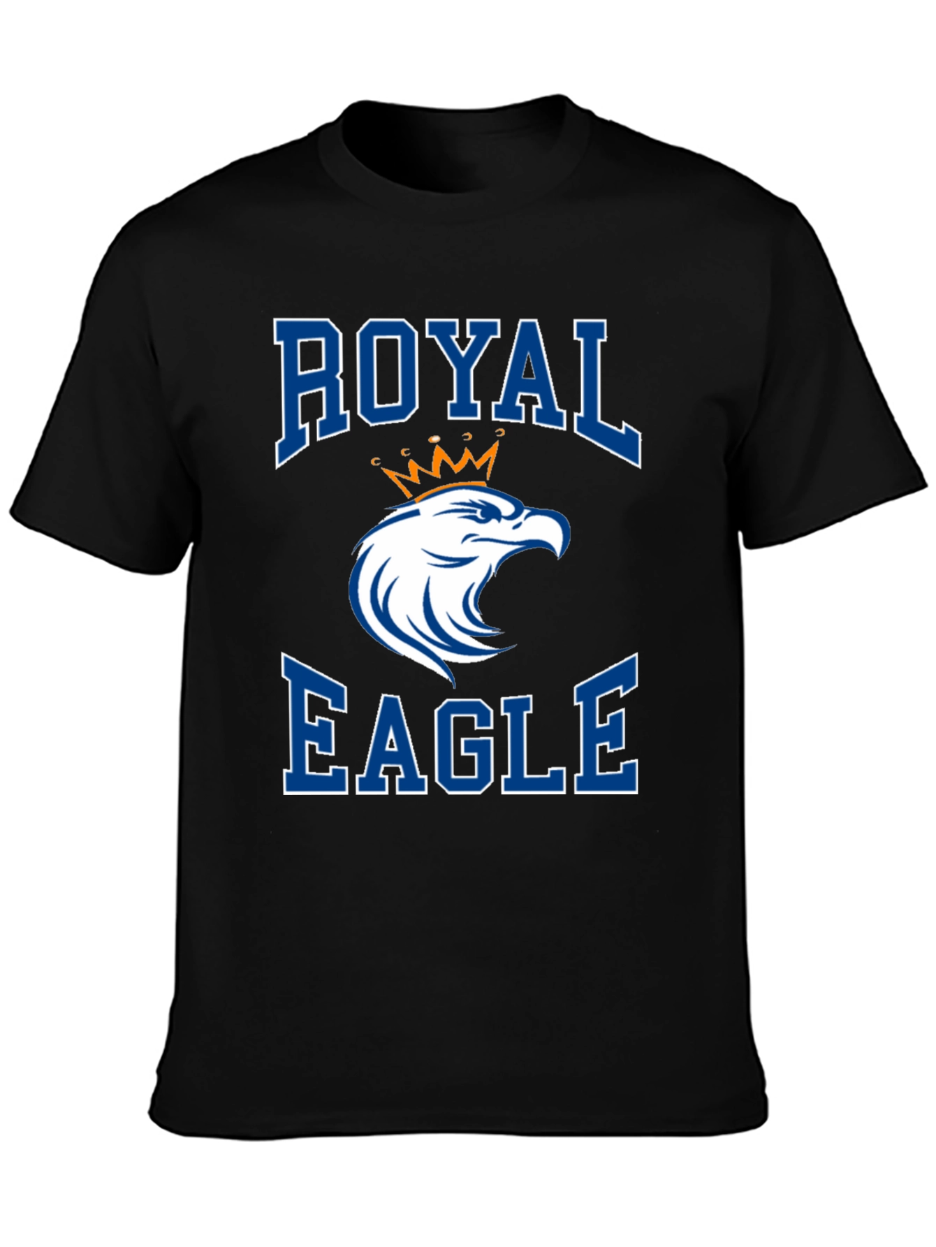 Royal Eagle Graphic Tee - Black Cotton Blend - 3