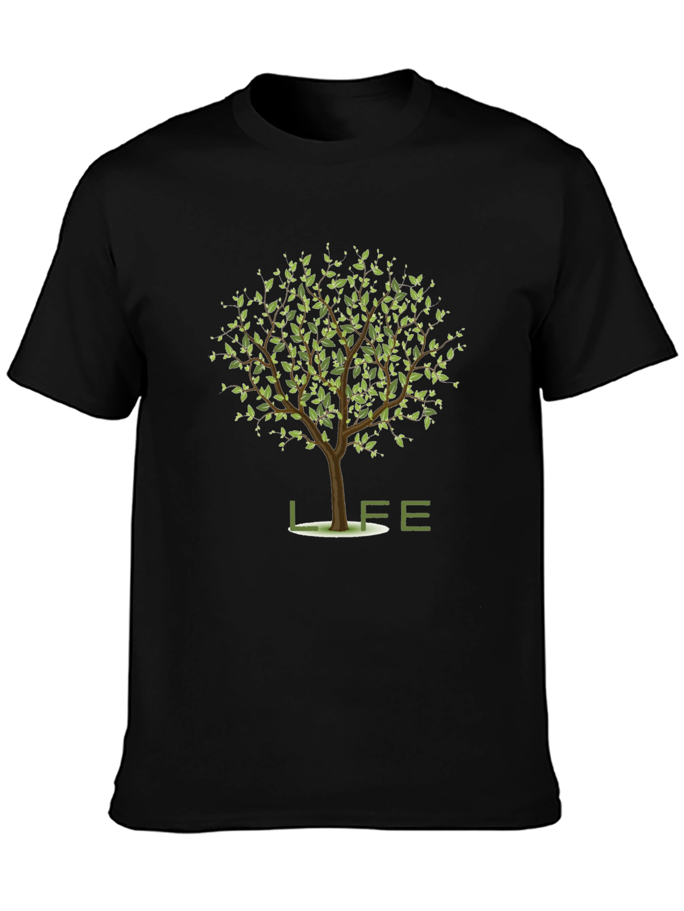 Black Life Tree Graphic Tee - Stylish Comfort view 3