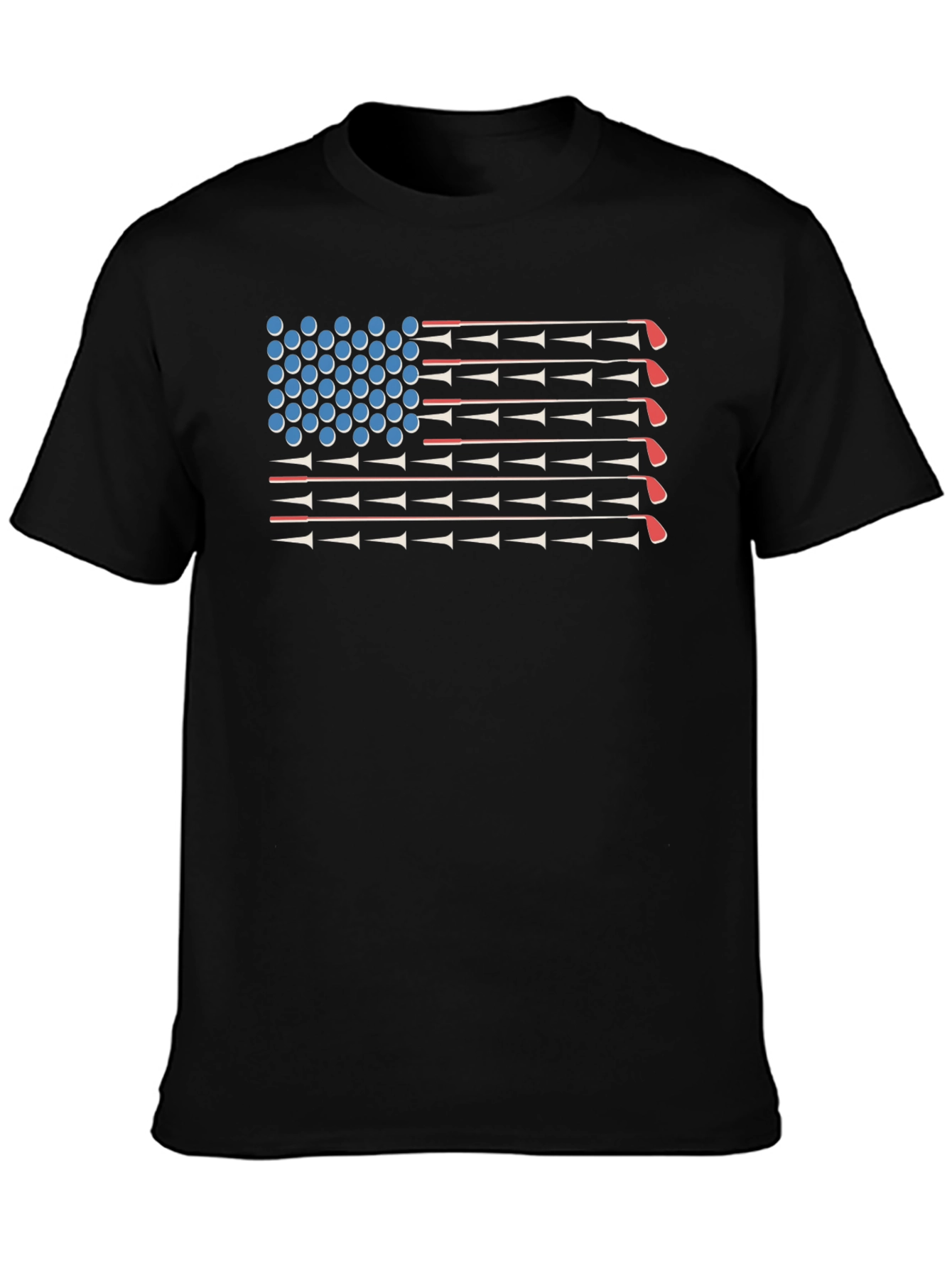 Golf American Flag T-Shirt - 3