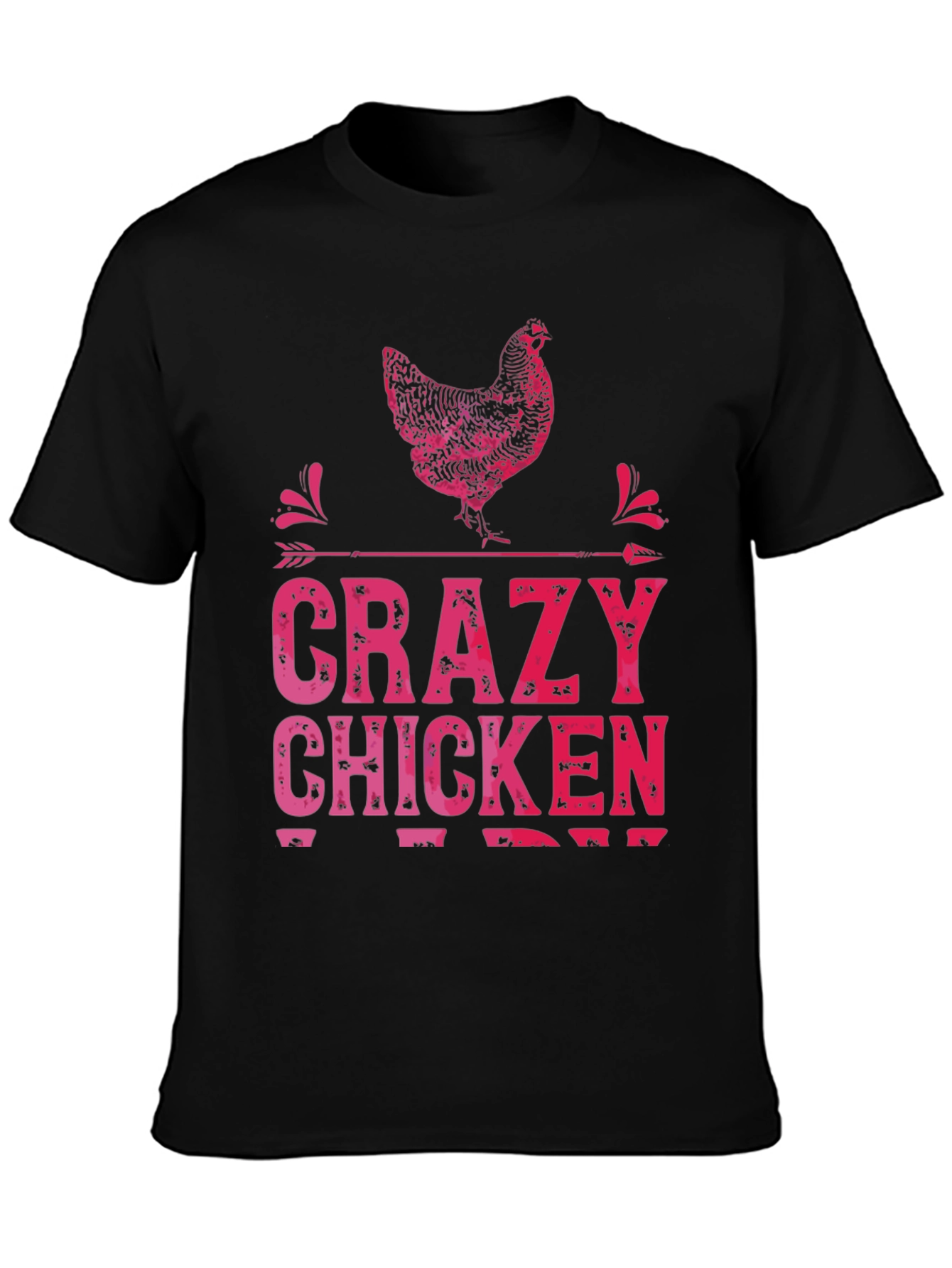 Crazy Chicken Graphic Tee - Fun Animal Lover Shirt - 3