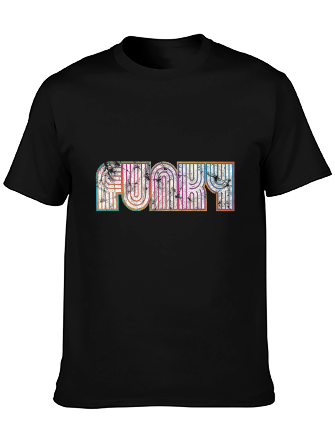 Black Funky Retro T-Shirt view 3
