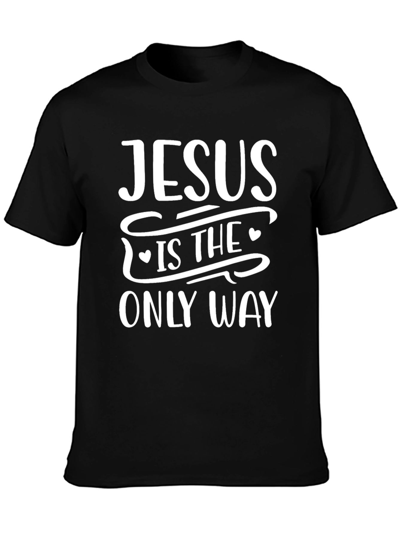 Black Jesus Is The Only Way Graphic Tee - Black view 3