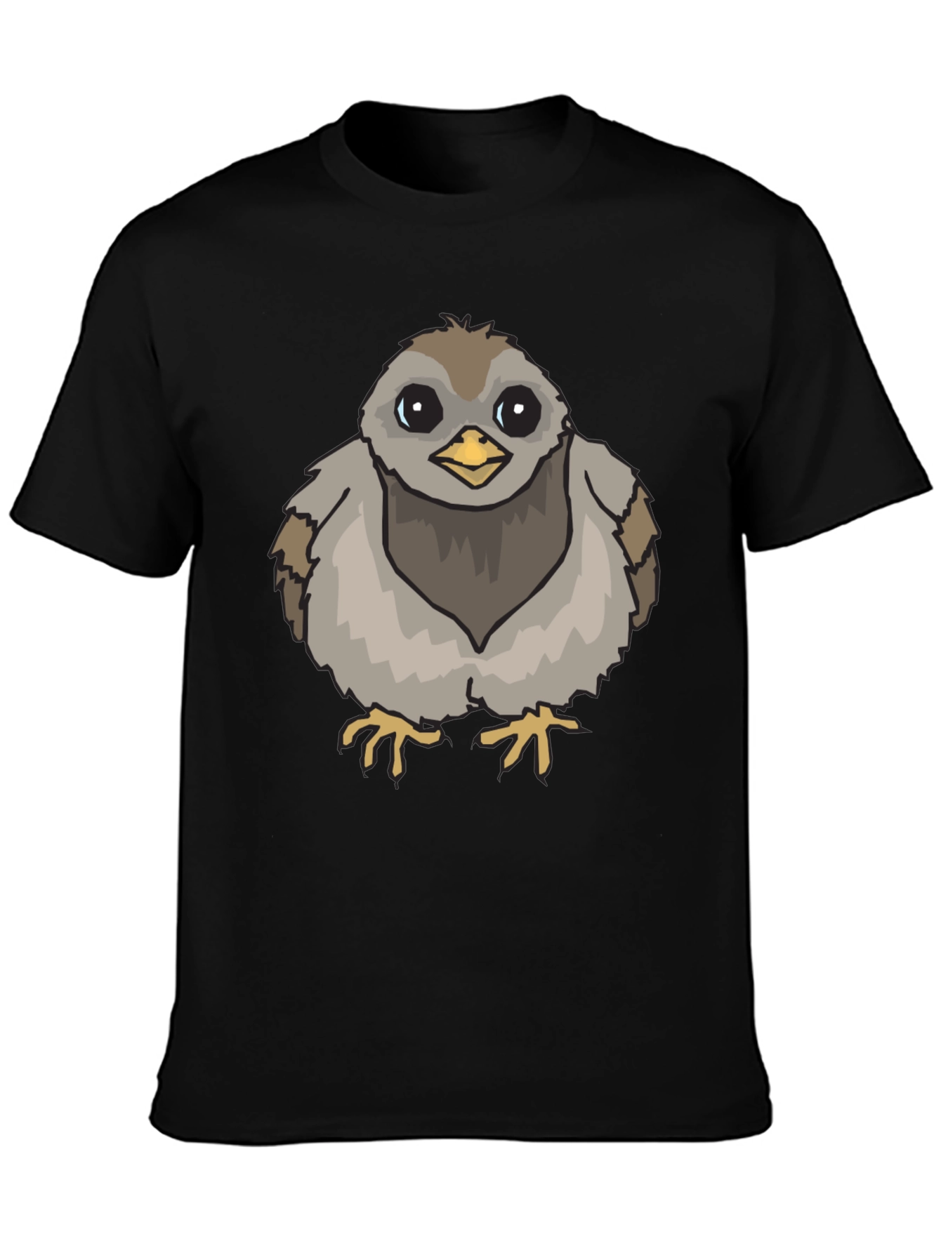 Black Cute Chick Graphic Tee - Soft Cotton T-Shirt view 3