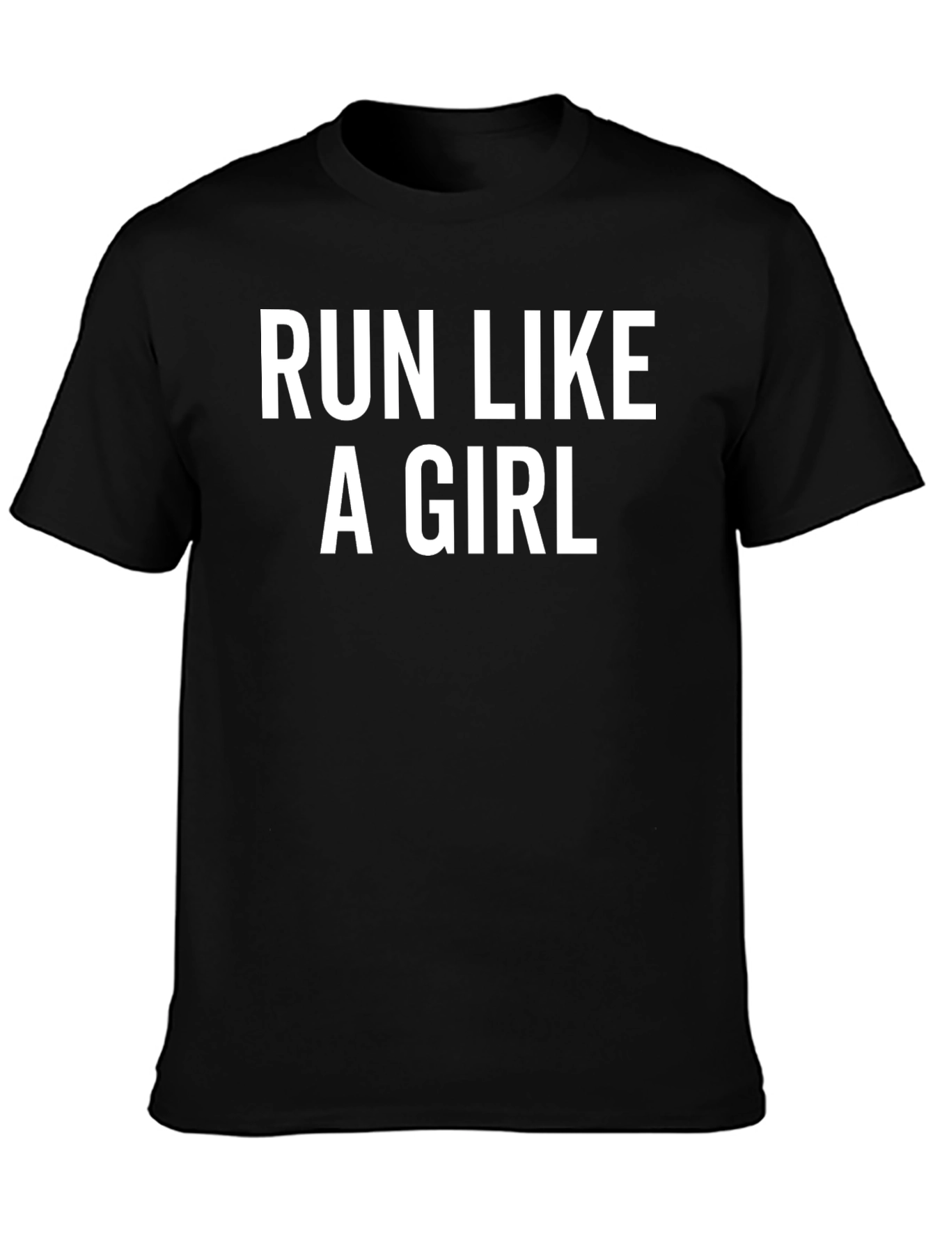 Black Run Like A Girl Graphic Tee view 3