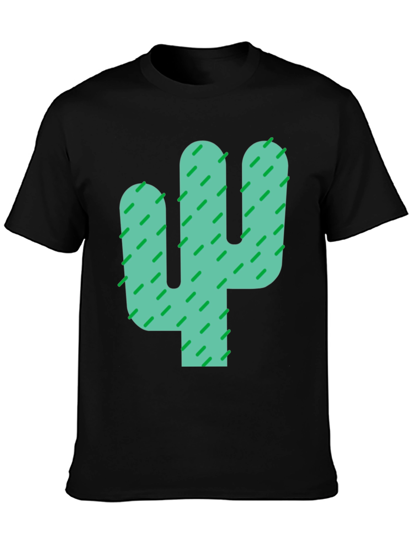 Black Cactus Graphic Black Tee - Stylish Desert Vibes view 3