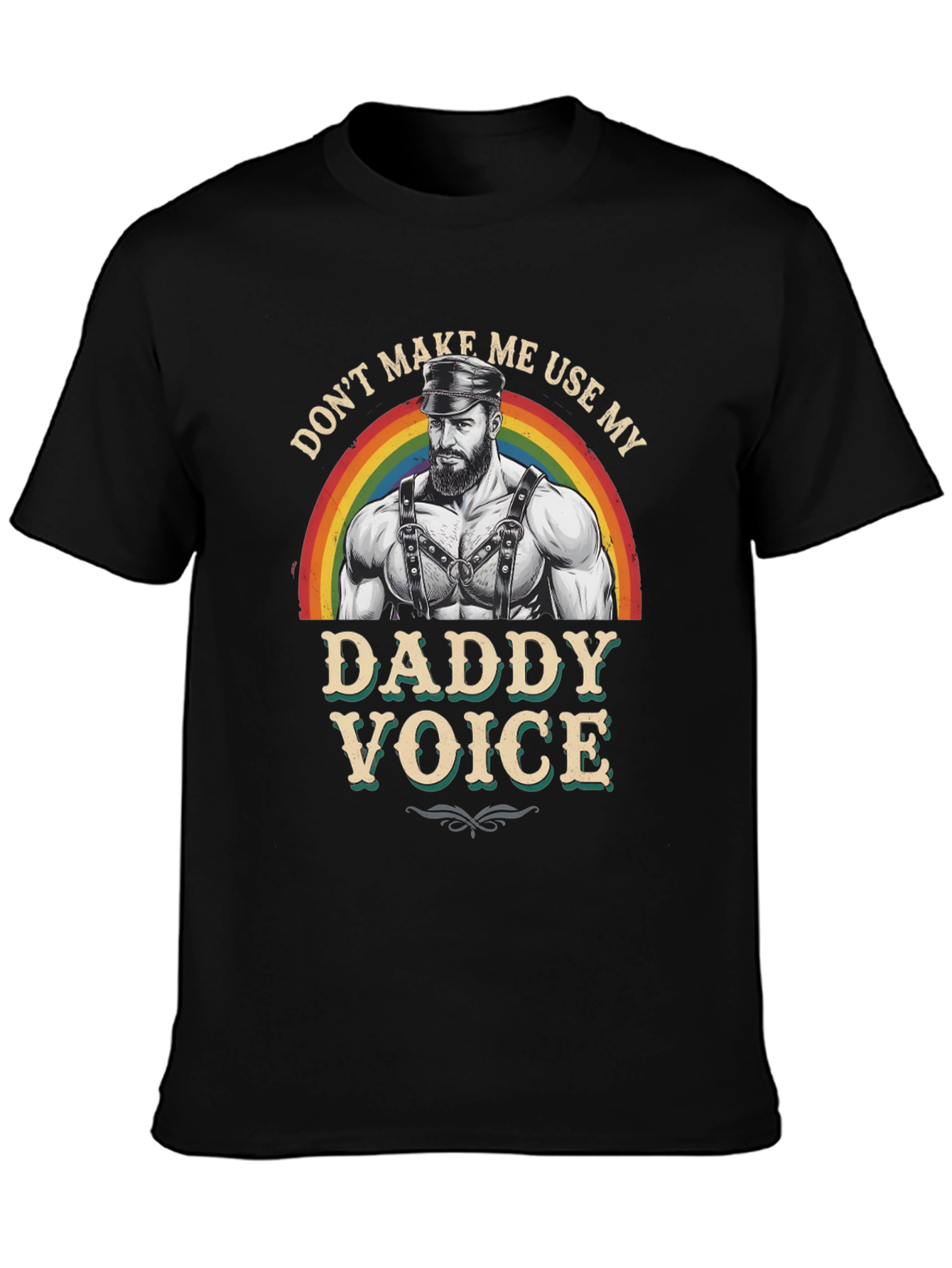 Black Don't Make Me Use My Daddy Voice T-Shirt view 3