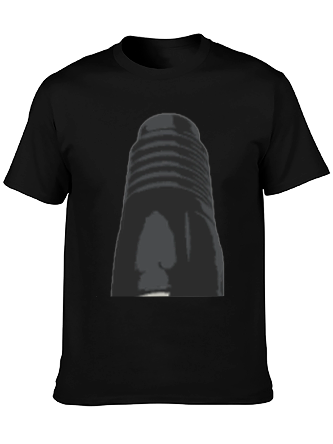 Black Graphic Print Black T-Shirt view 3